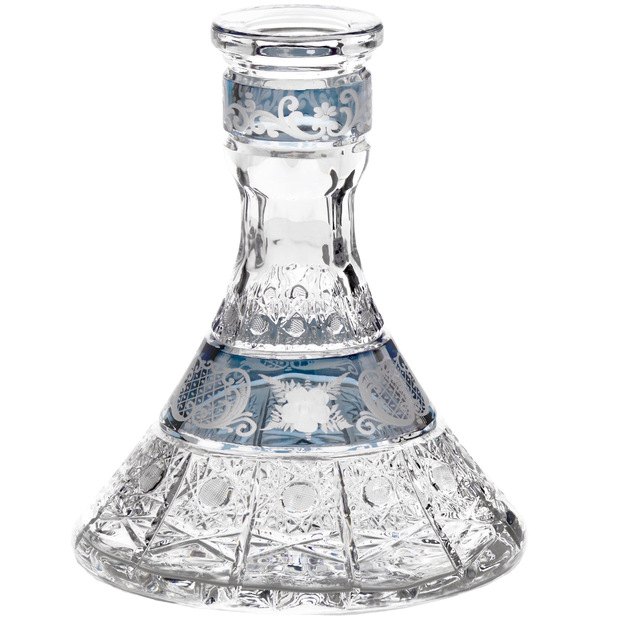 Blue Crystal D1 MYA Hookah Base #color_Blue