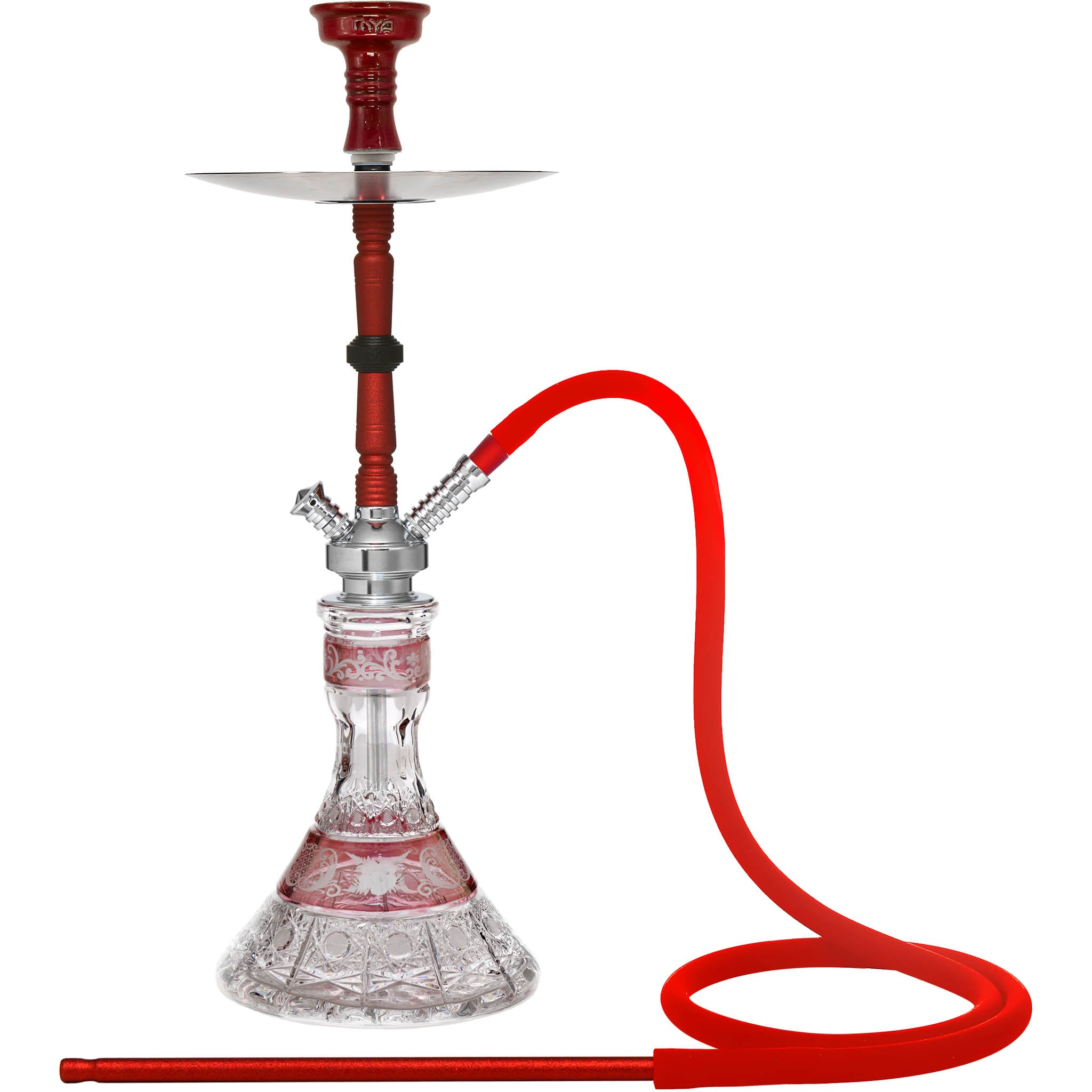 Red Crystal D1 MYA Hookah #color_Red