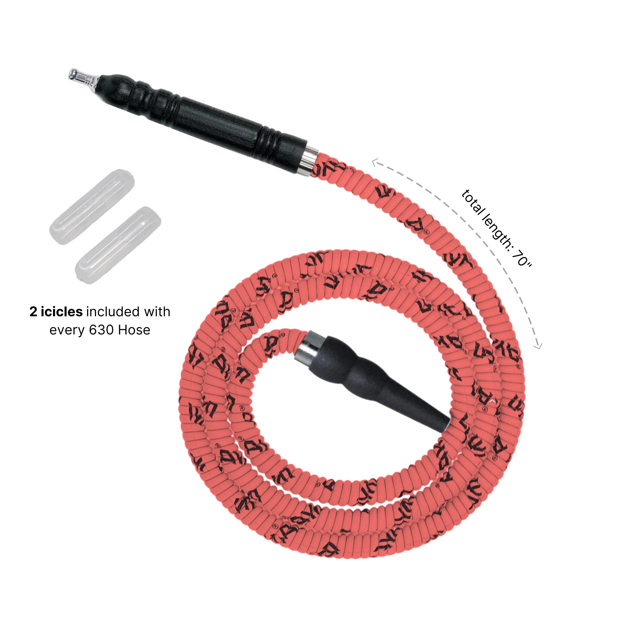 630 Pink Freeze Hookah Hose #color_pink