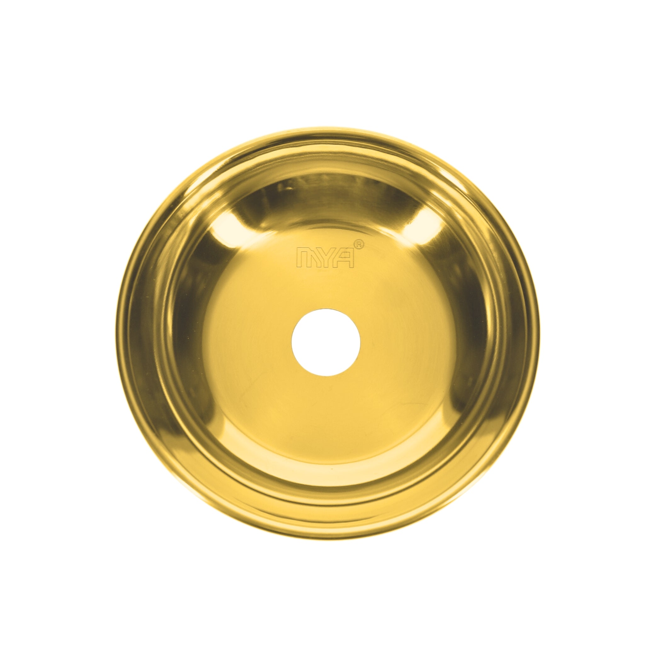 Small Chrome Hookah Plate #color_gold