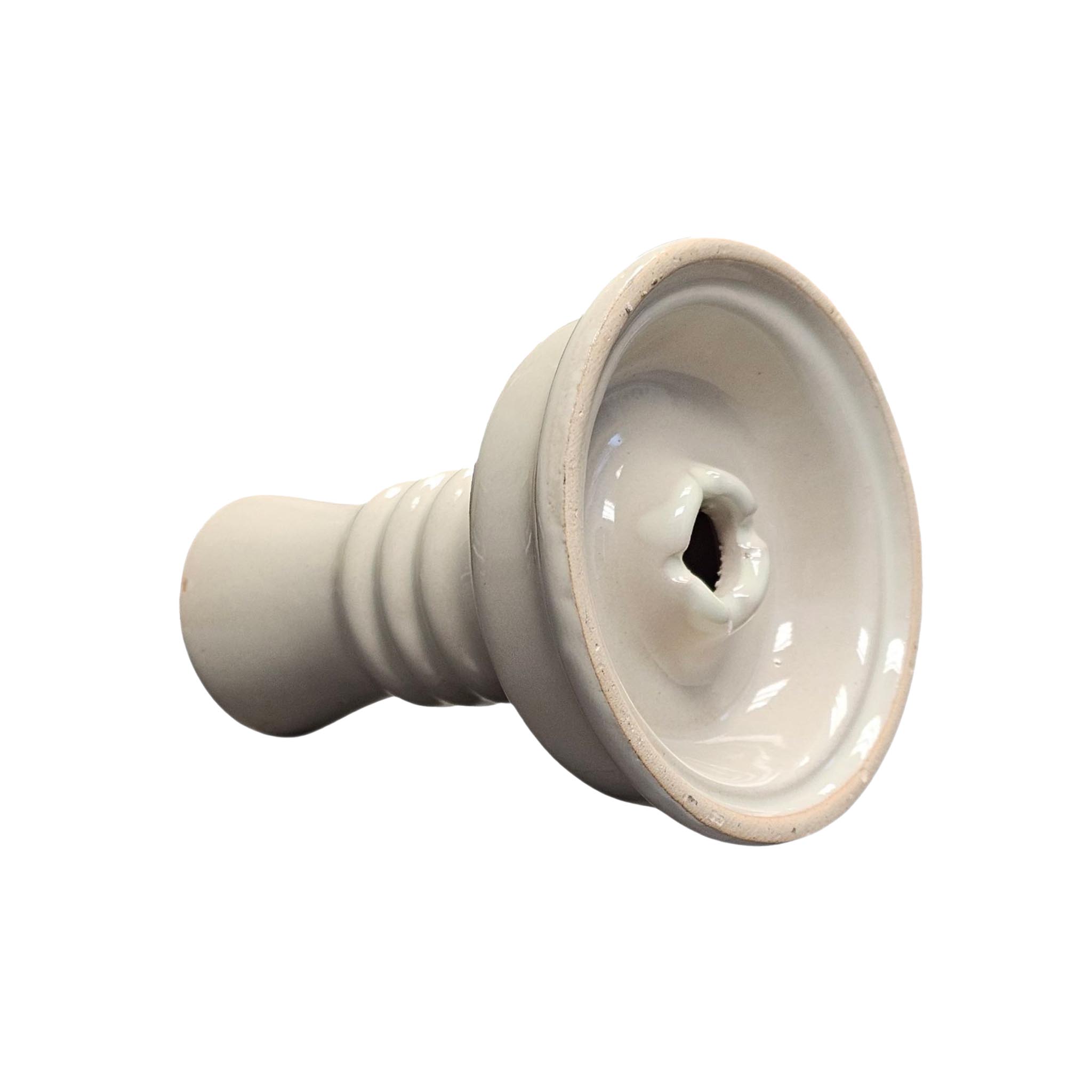 Off White 749 Mya Porcelain Egyptian Hookah Bowl #color_Off White