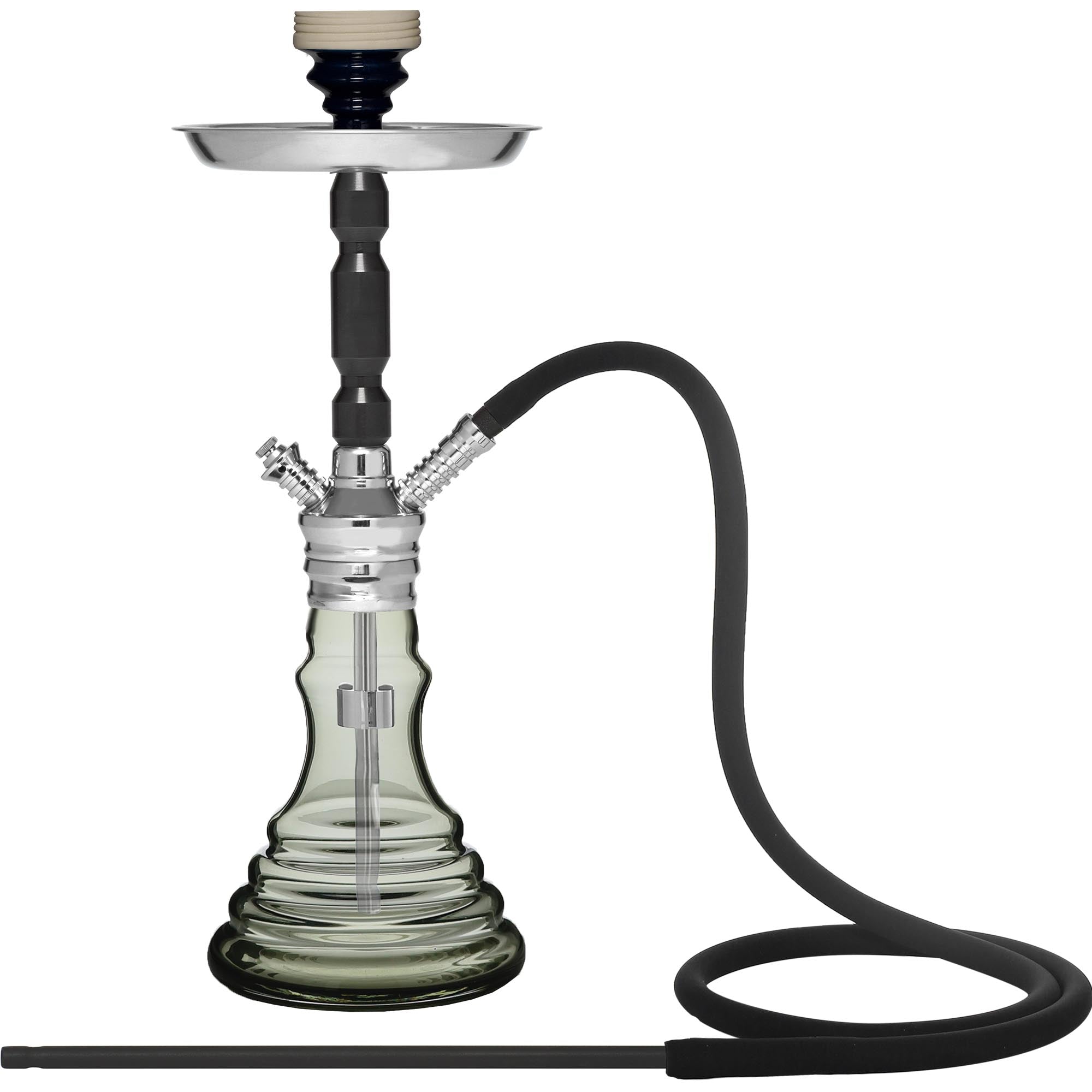 Black and Grey BEYA 128DL Hookah #color_Black/Grey