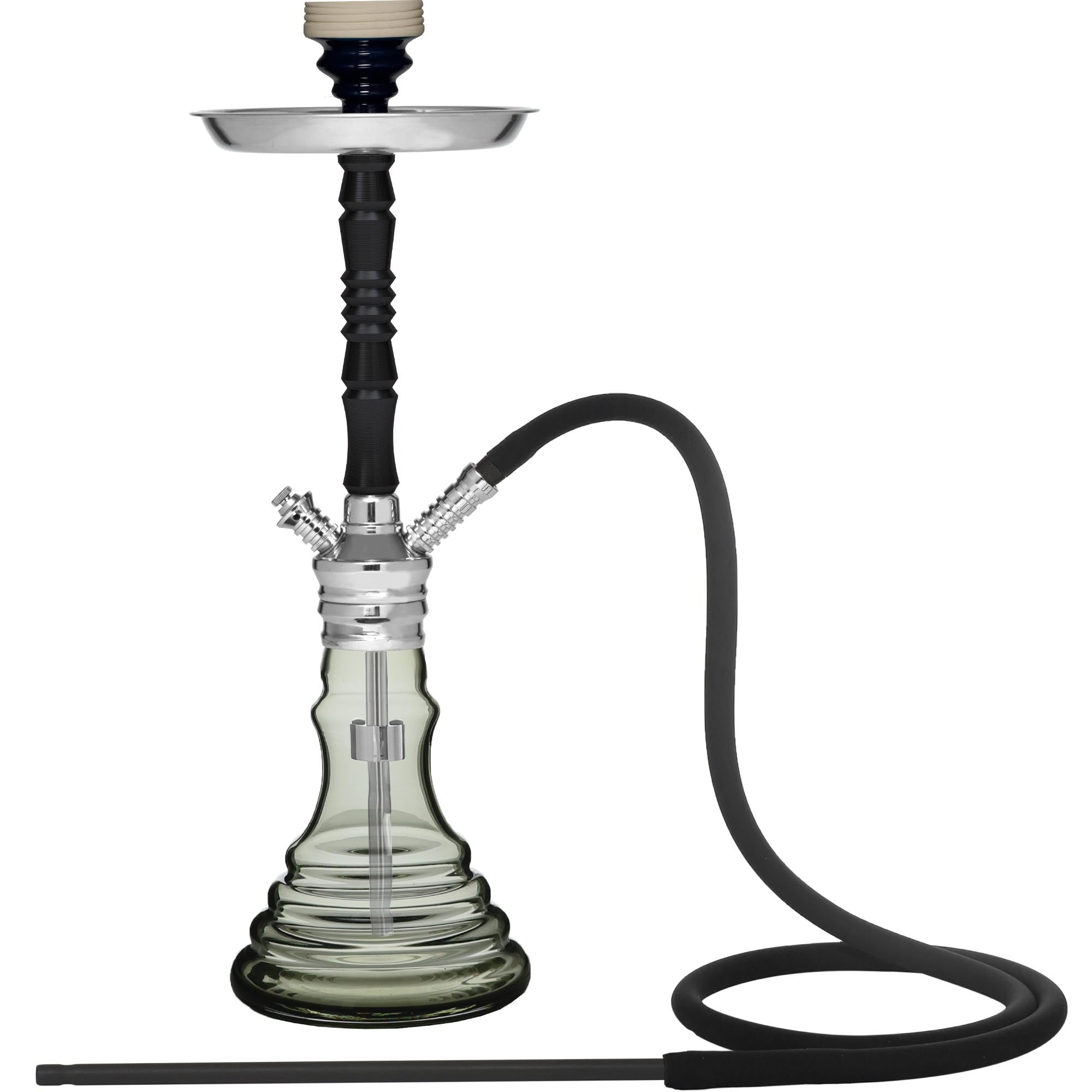 Black and Grey BEYA 129DL Hookah #color_Black/Grey