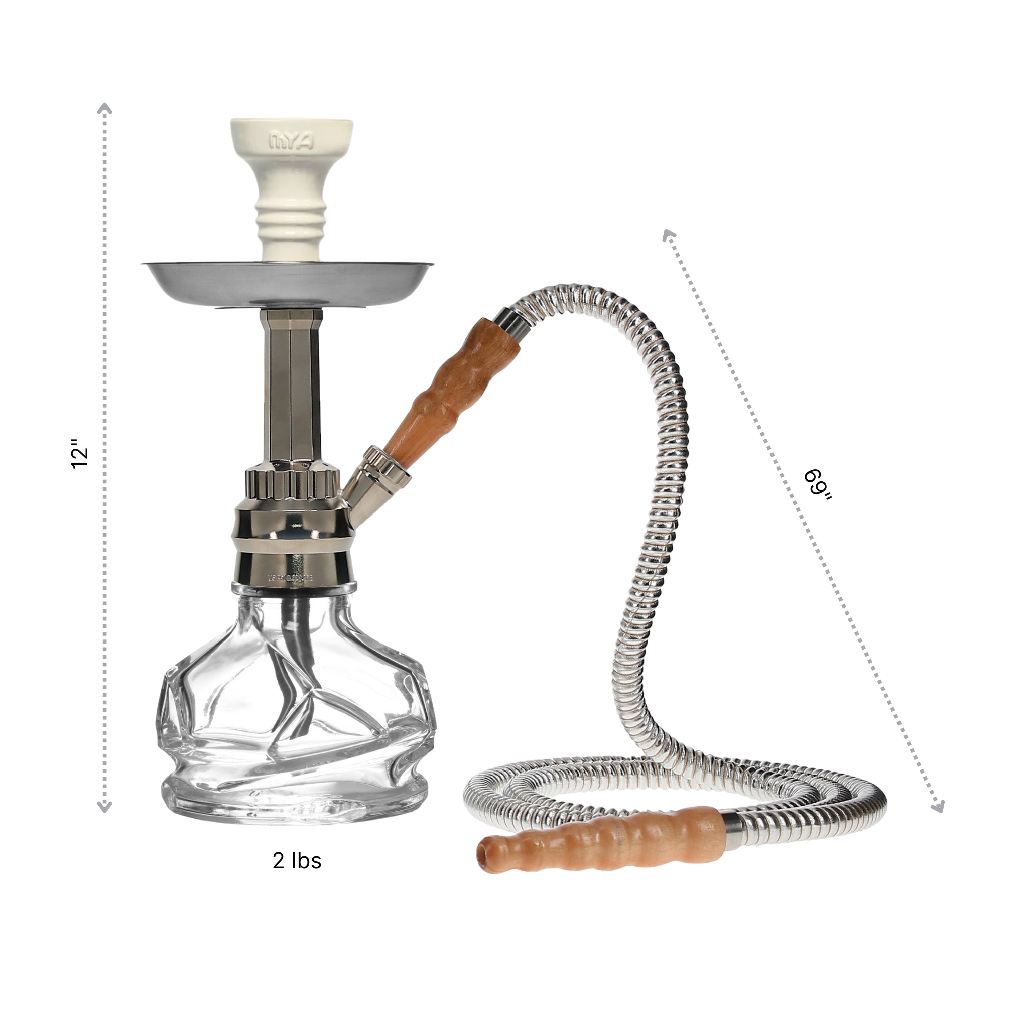Silver CHICO 251 Hookah #color_SILVER
