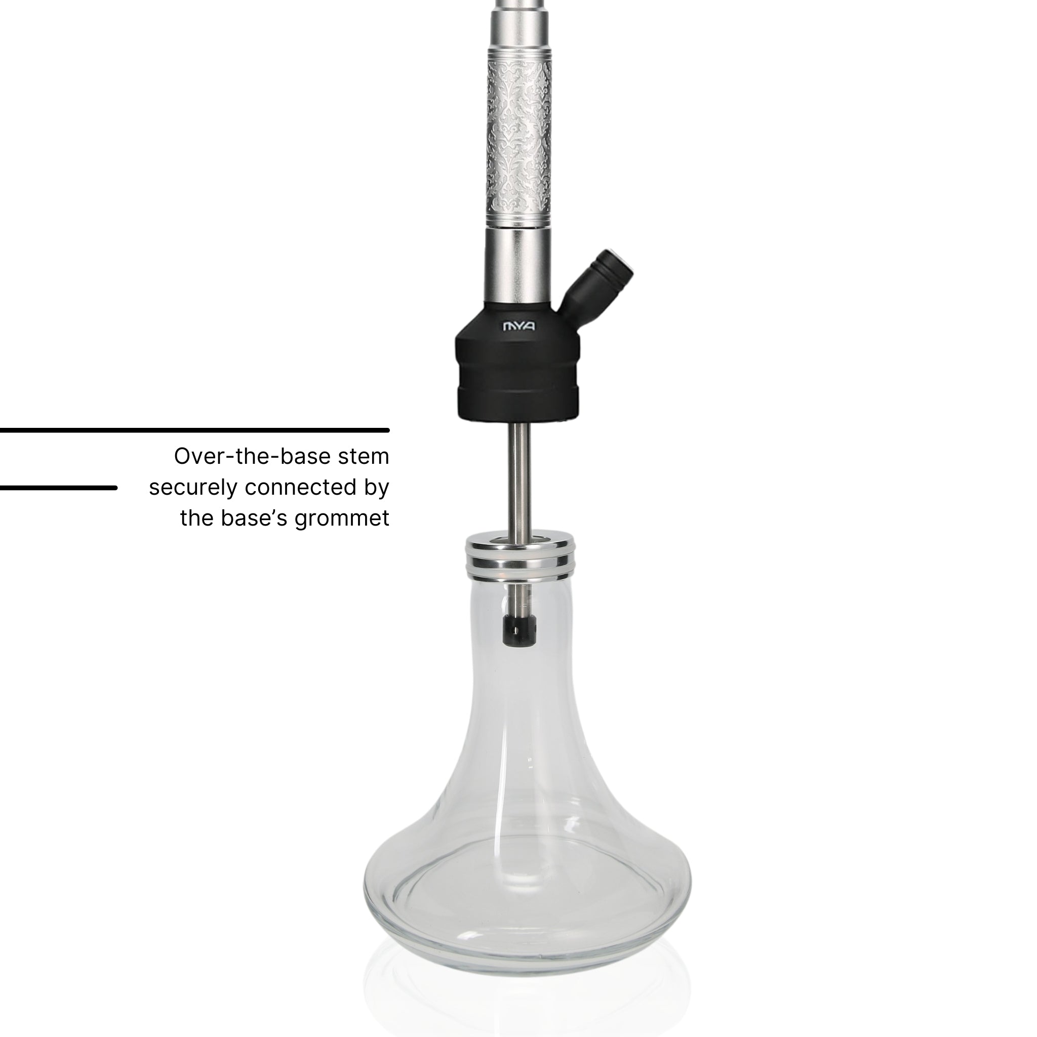 Silver ORO-1A2 MYA Hookah #color_Silver