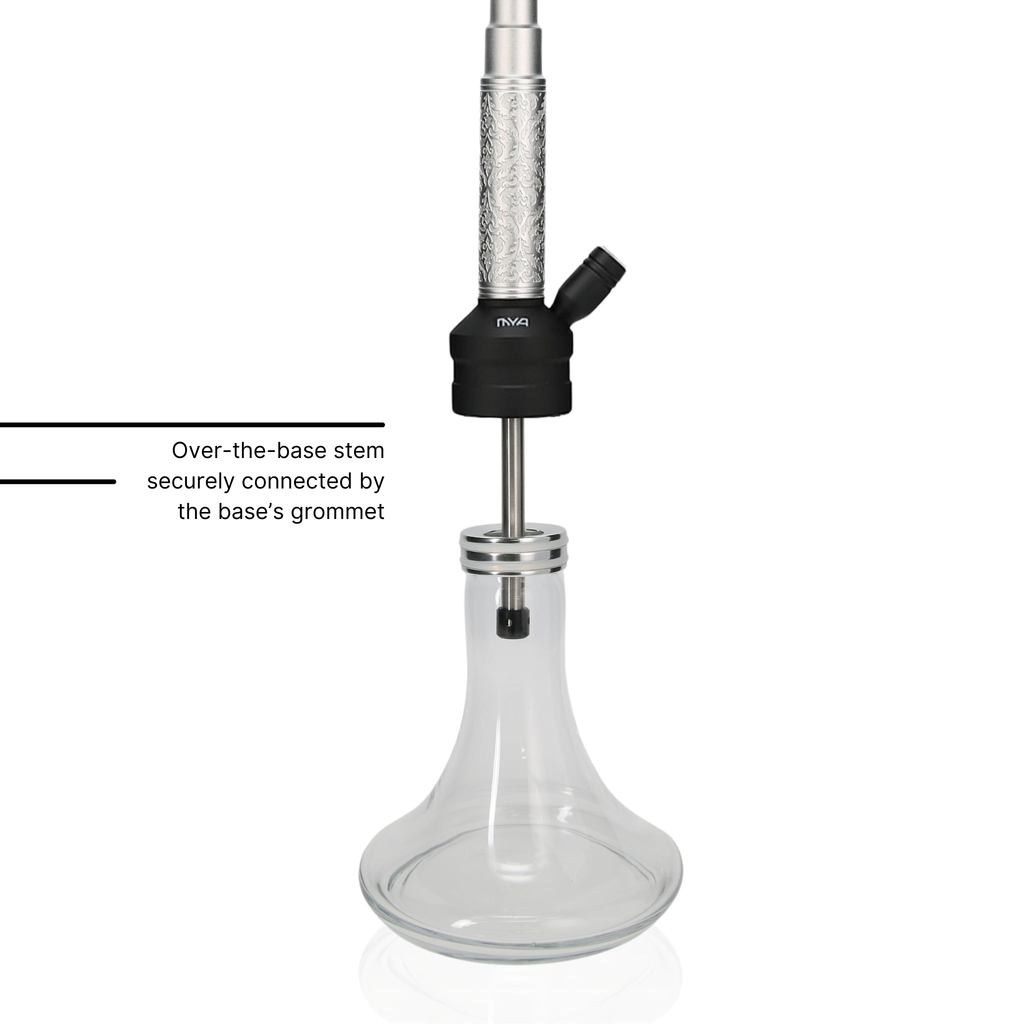 Silver ORO-MX-1A1 MYA Hookah #color_Silver