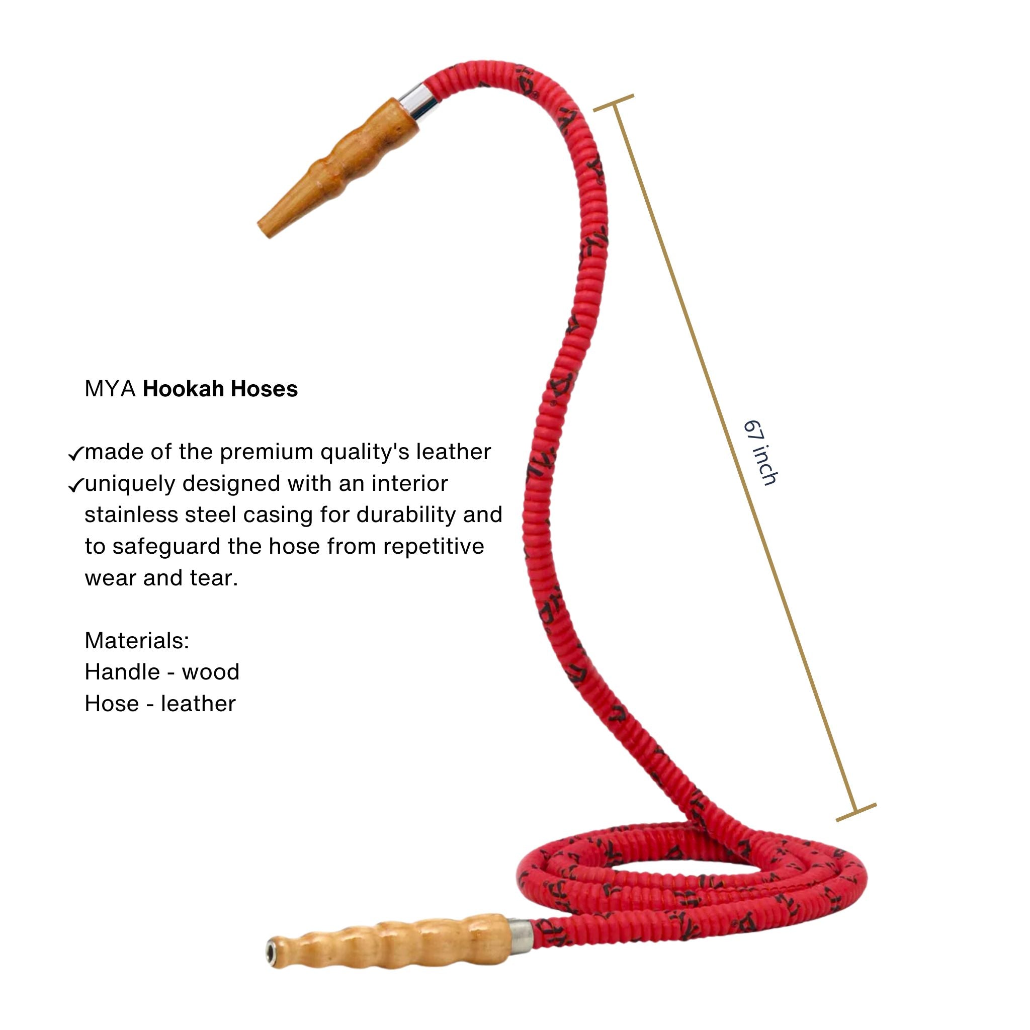 Red CHICO 251 Hookah #color_RED/CLEAR