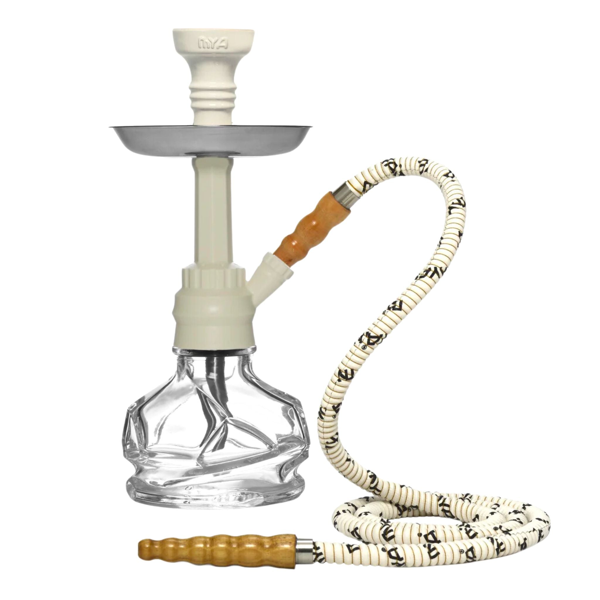 White CHICO 251 Hookah #color_OFF-WHITE/CLEAR