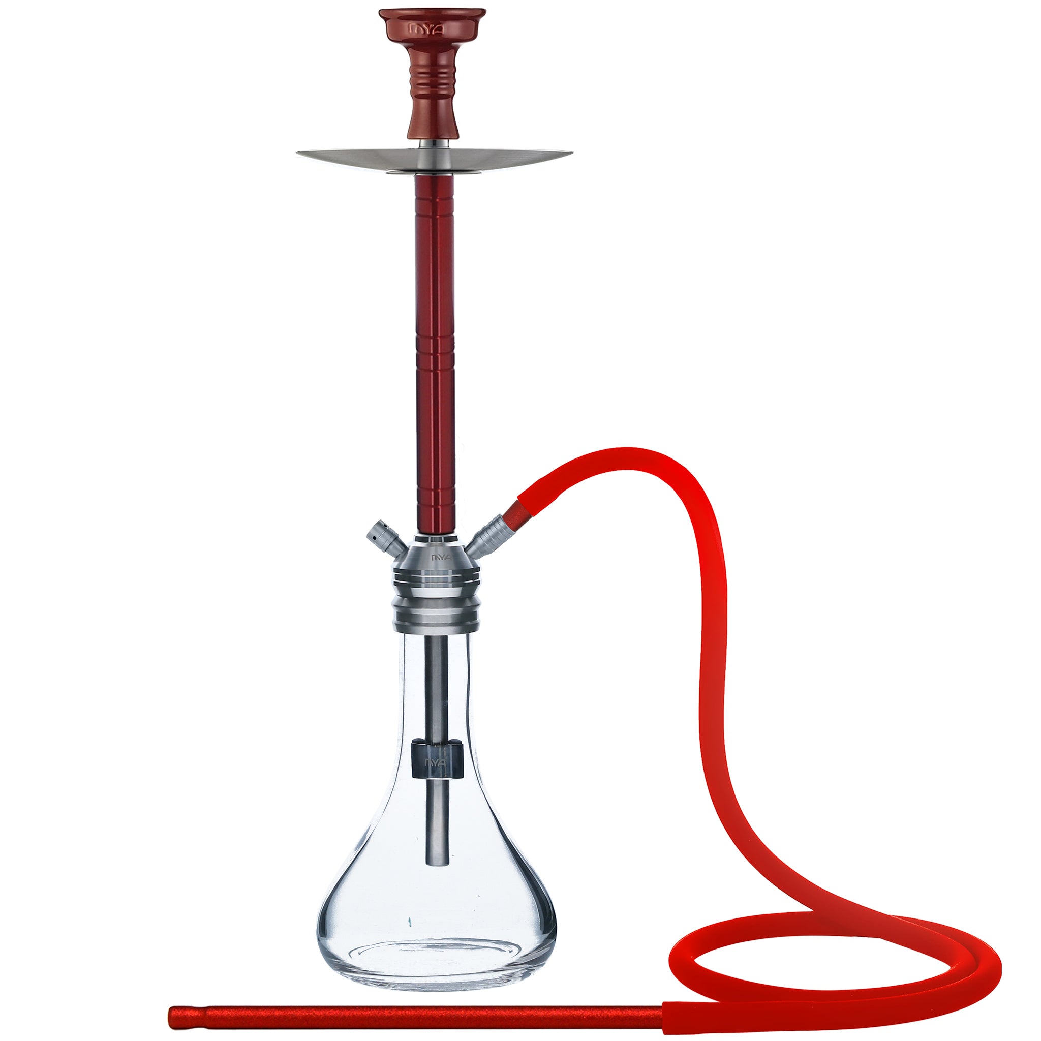 Clio 124XB Red pipe with Clear glass