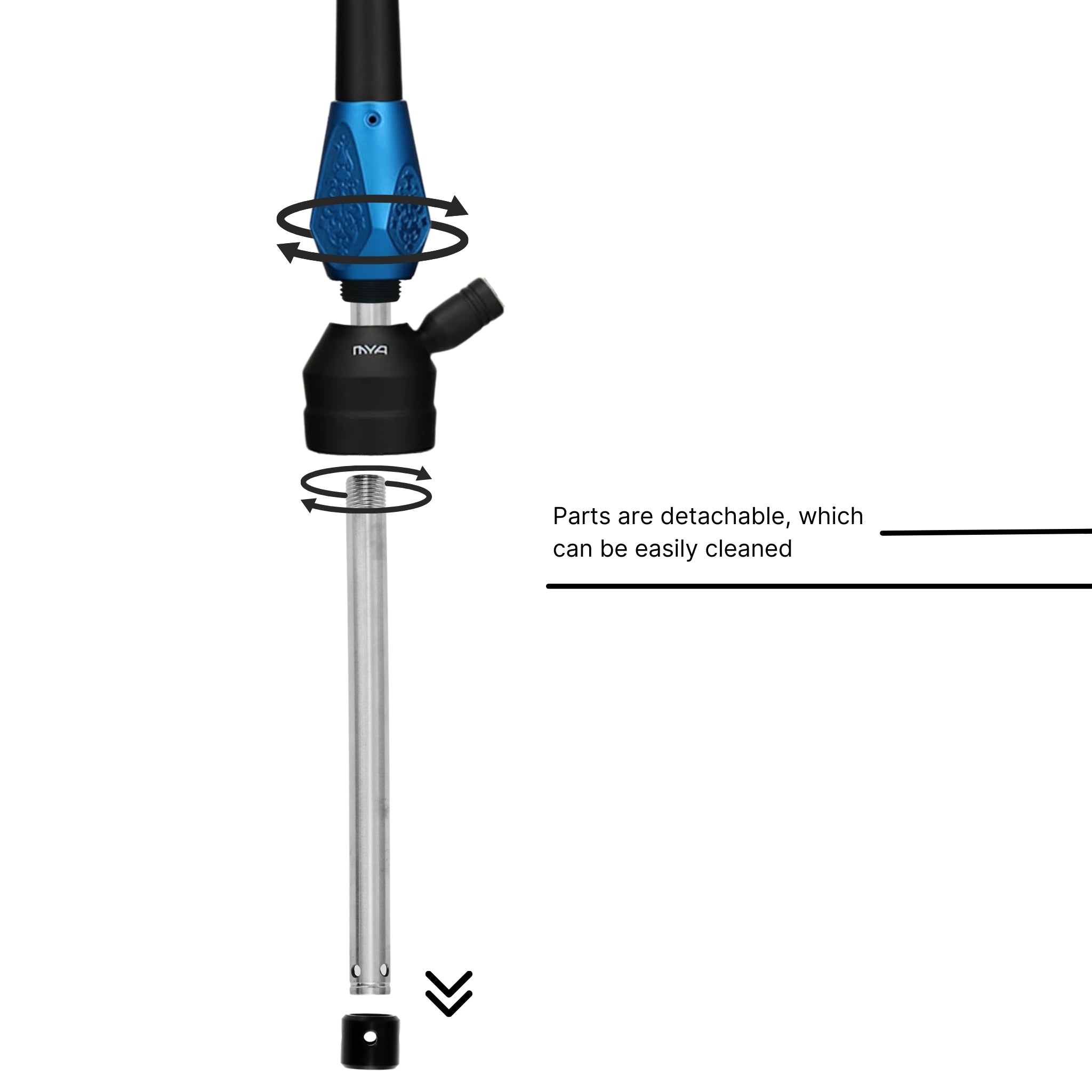 Dark Blue ORO-1A4 Hookah #color_Dark Blue