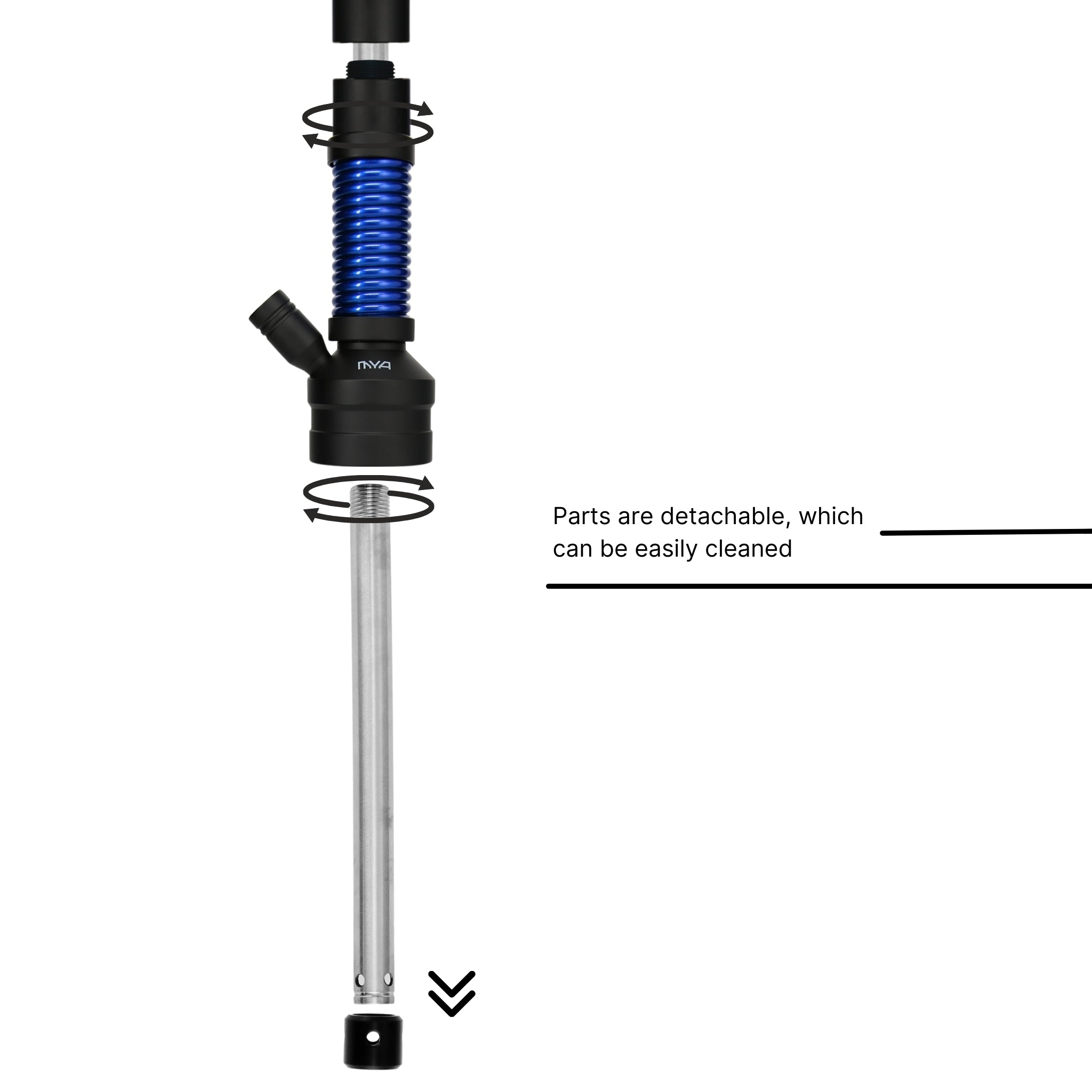 Dark Blue ORO-1A6 Hookah #color_Dark Blue