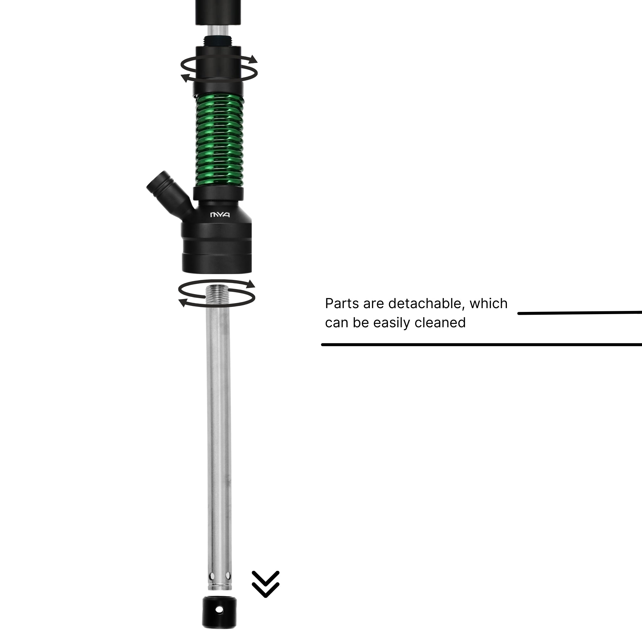 Dark Green ORO-1A6 MYA Hookah #color_Dark Green