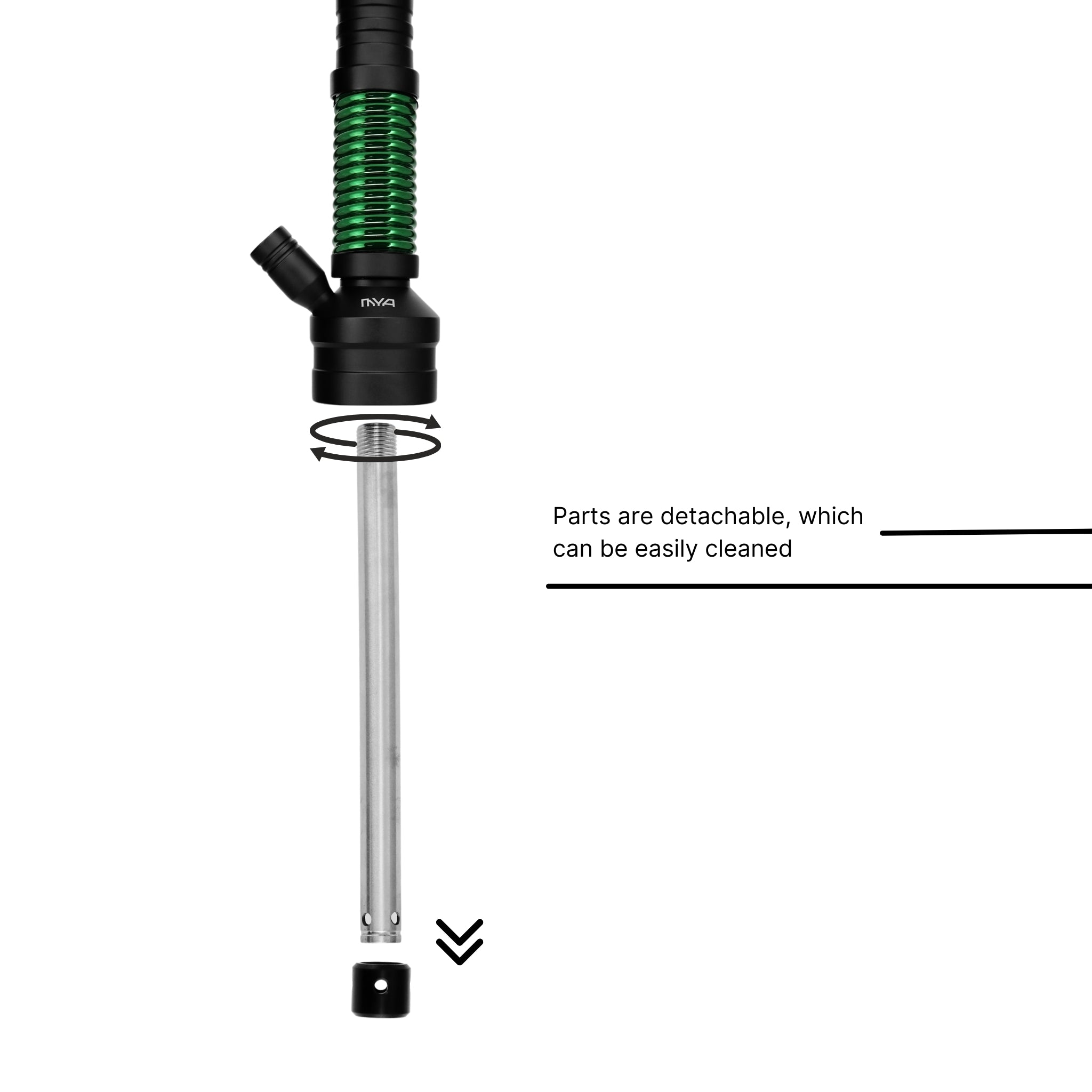 Dark Green ORO-MX-1A5 MYA Hookah #color_Dark Green
