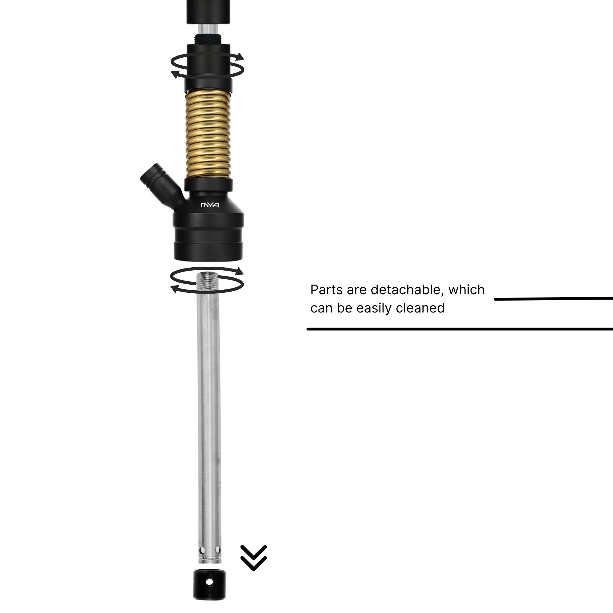Yellow Bronze ORO-1A6 MYA Hookah #color_Yellow Bronze