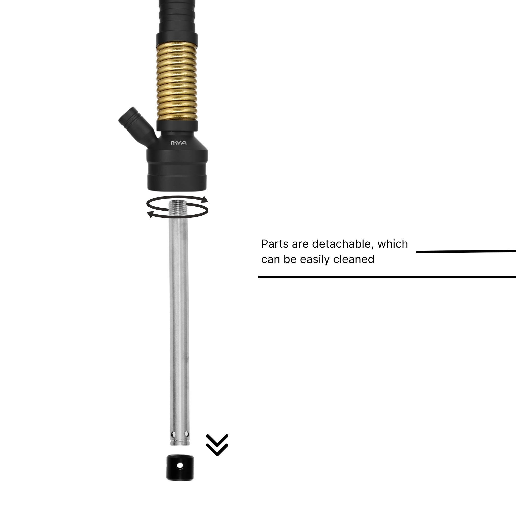 Yellow Bronze ORO-MX-1A5 MYA Hookah #color_Yellow Bronze