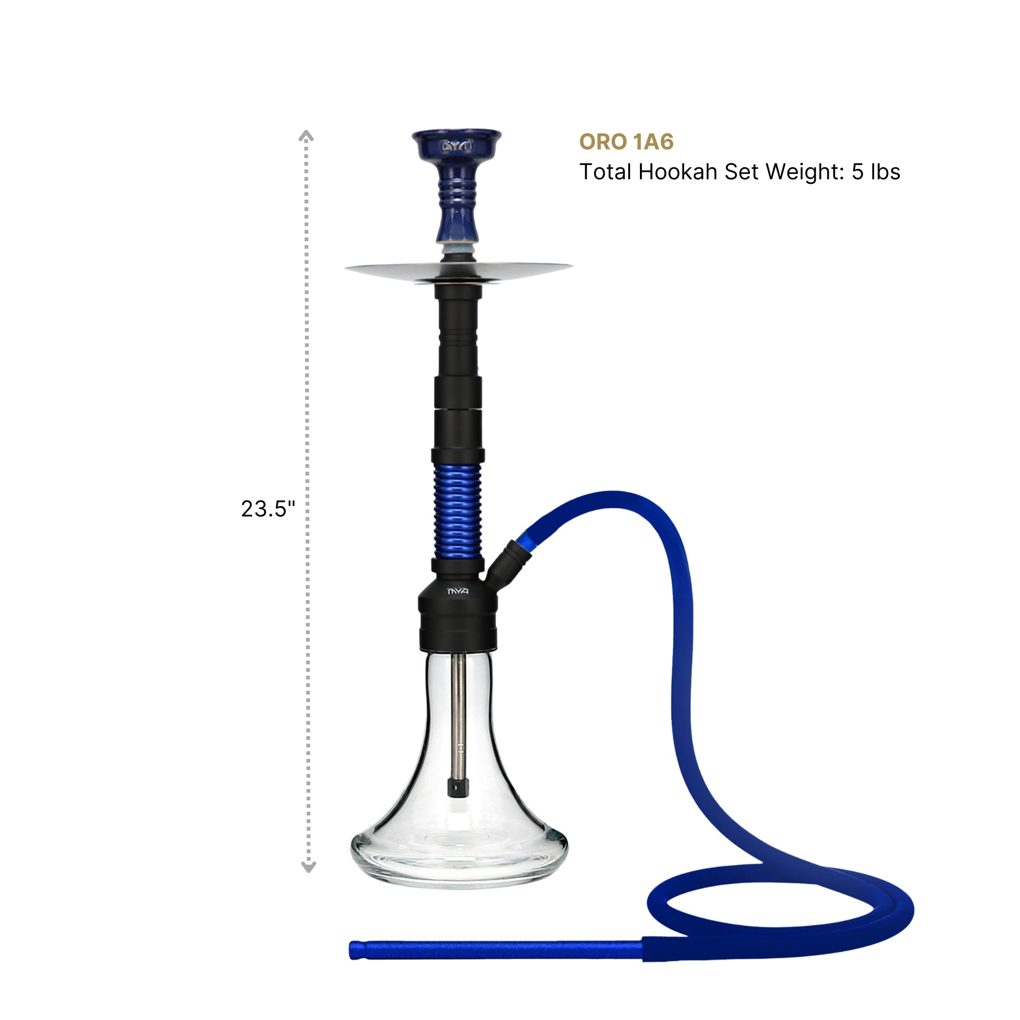 Dark Blue ORO-1A6 Hookah #color_Dark Blue