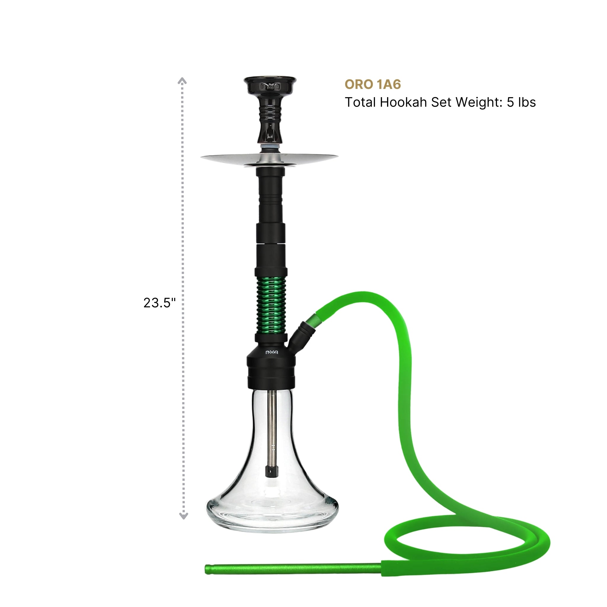 Dark Green ORO-1A6 MYA Hookah #color_Dark Green