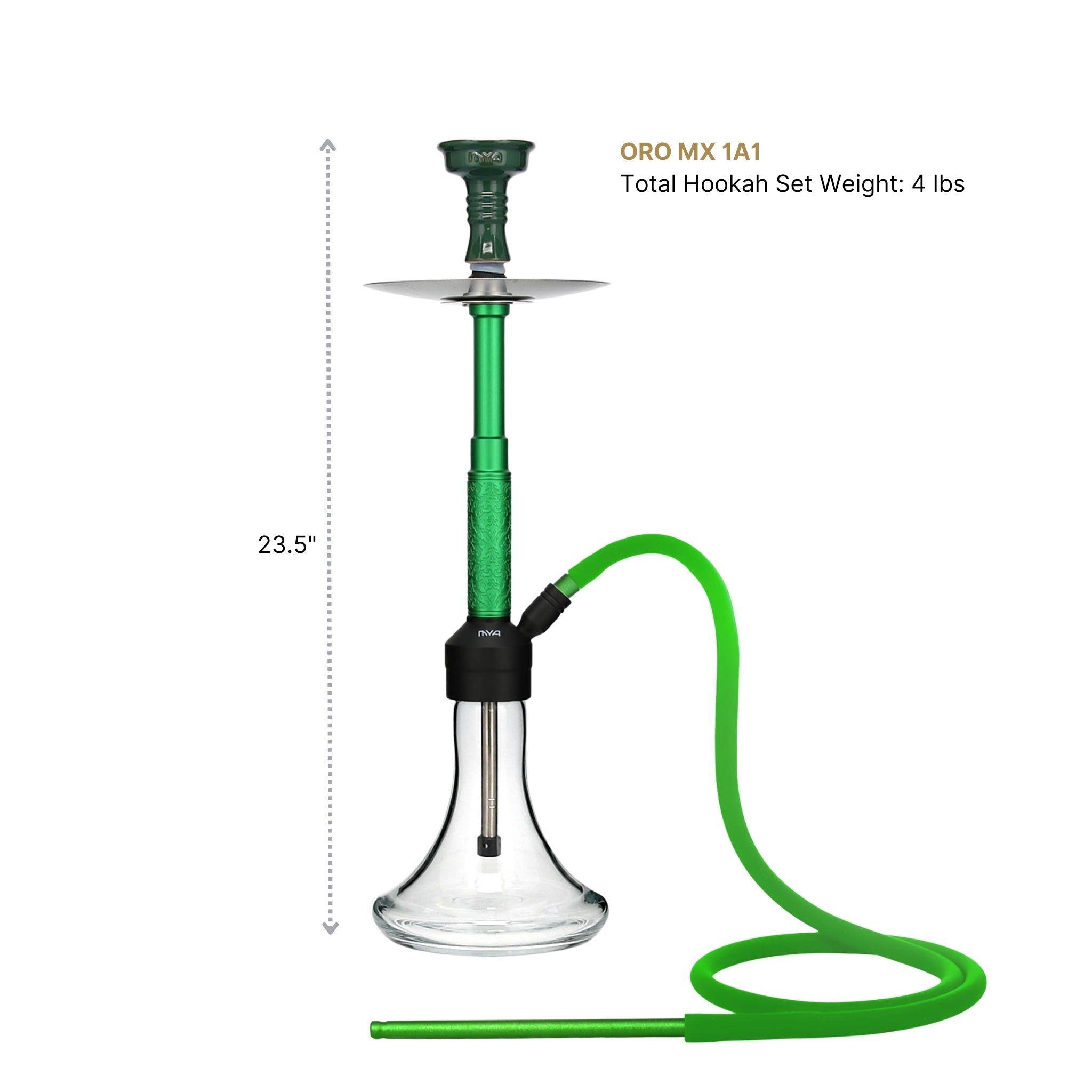 Dark Green ORO-MX-1A1 MYA Hookah #color_Dark Green