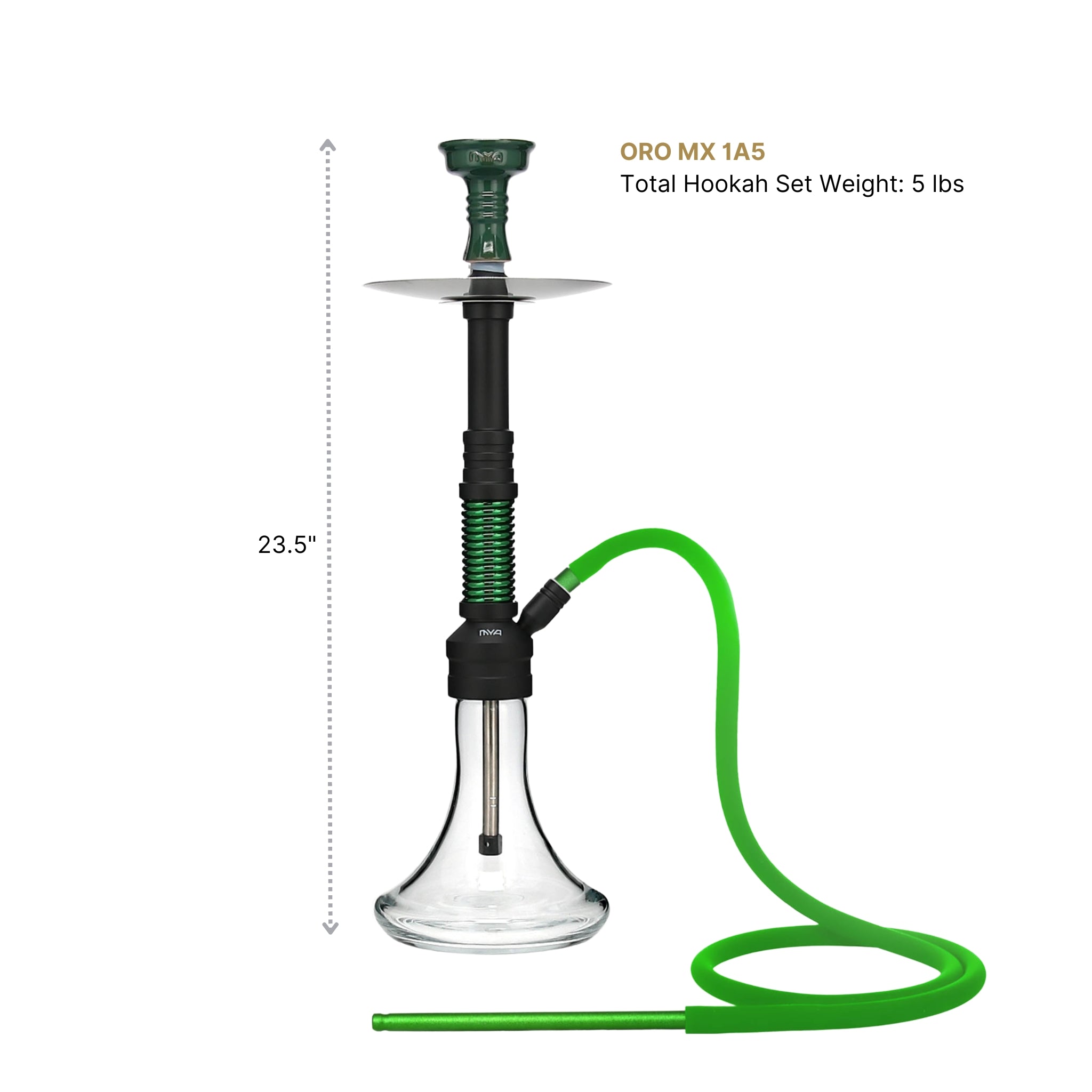 Dark Green ORO-MX-1A5 MYA Hookah #color_Dark Green