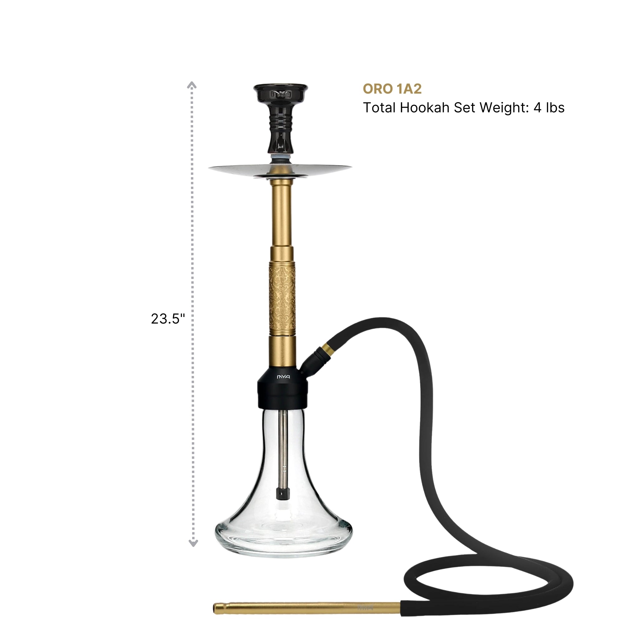Yellow Bronze ORO-1A2 MYA Hookah #color_Yellow Bronze