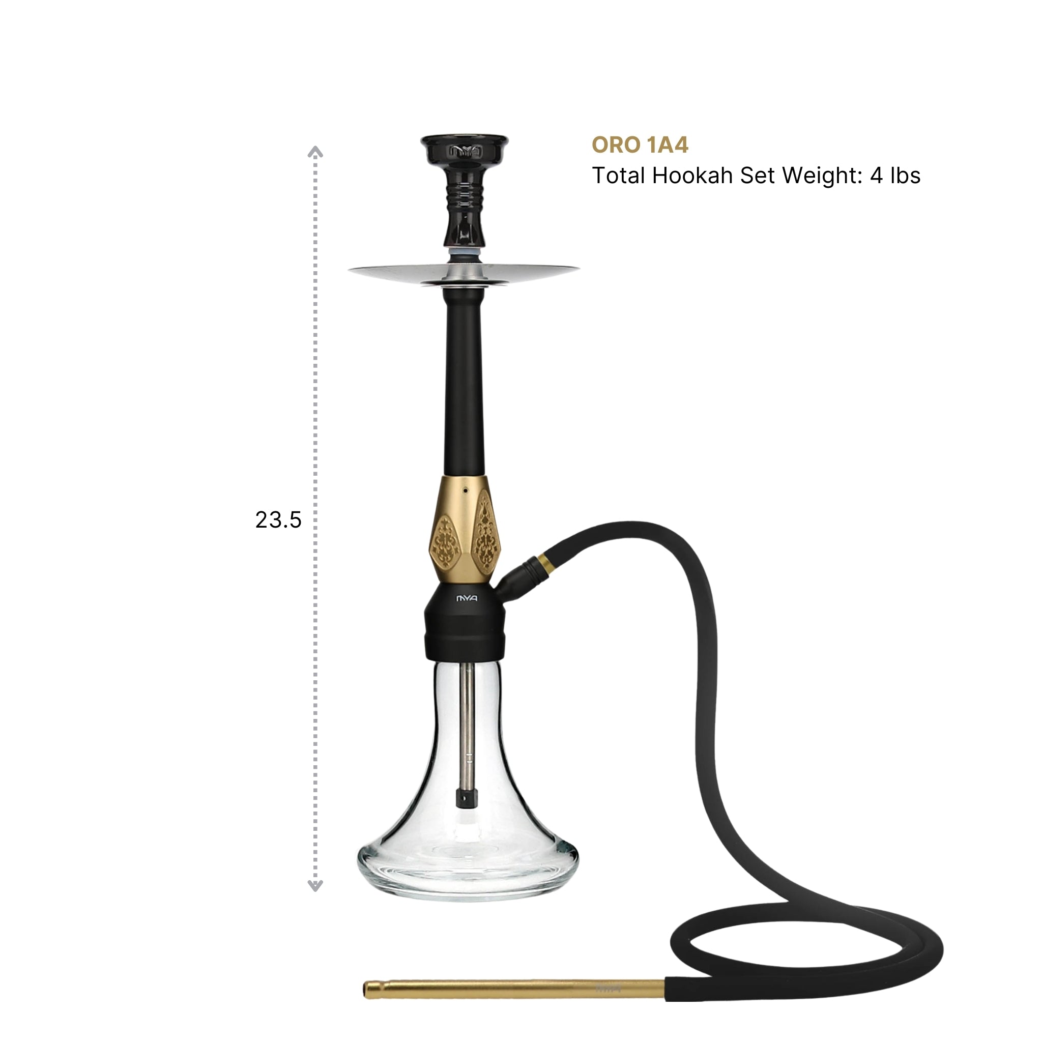 Yellow Bronze ORO-1A4 MYA Hookah #color_Yellow Bronze