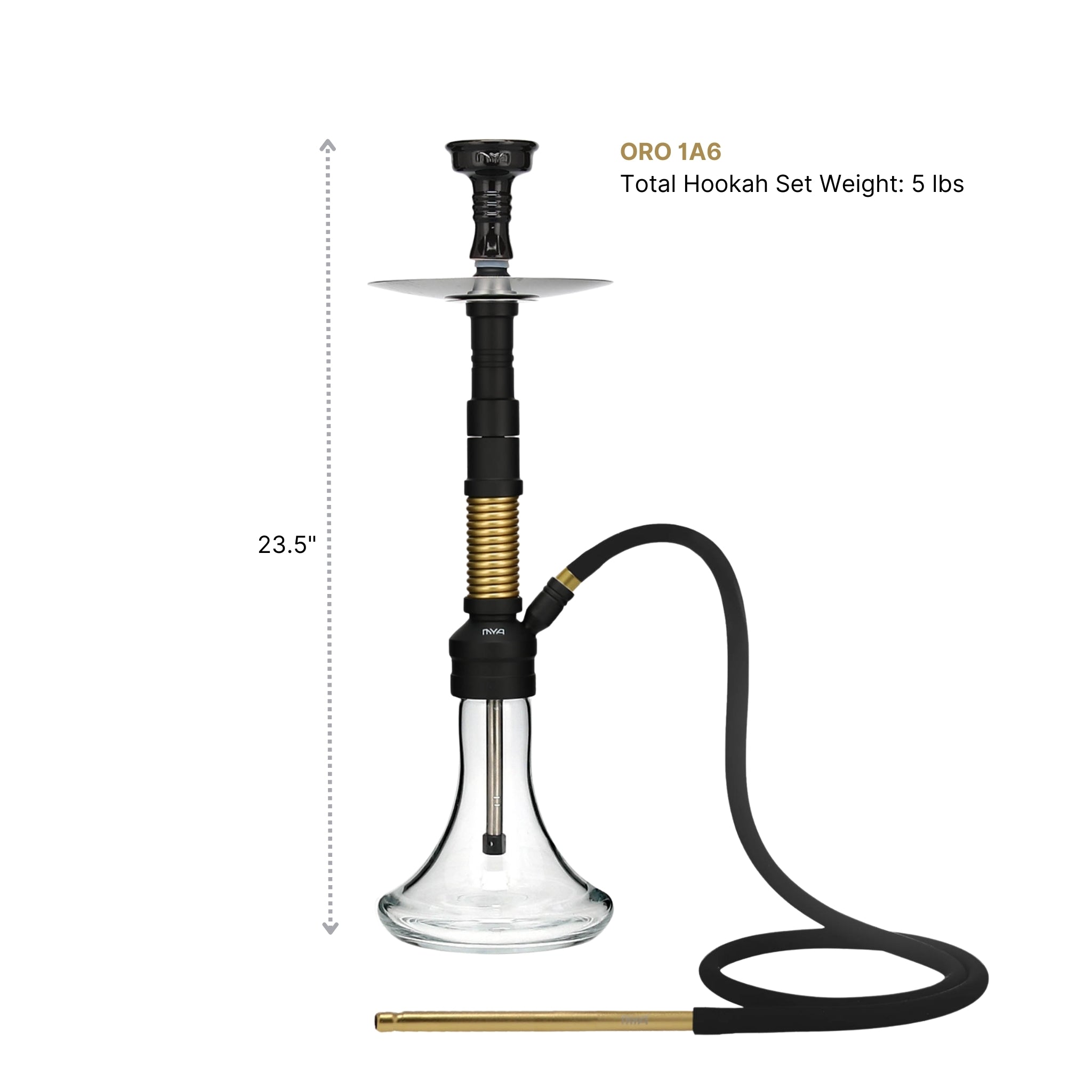 Yellow Bronze ORO-1A6 MYA Hookah #color_Yellow Bronze