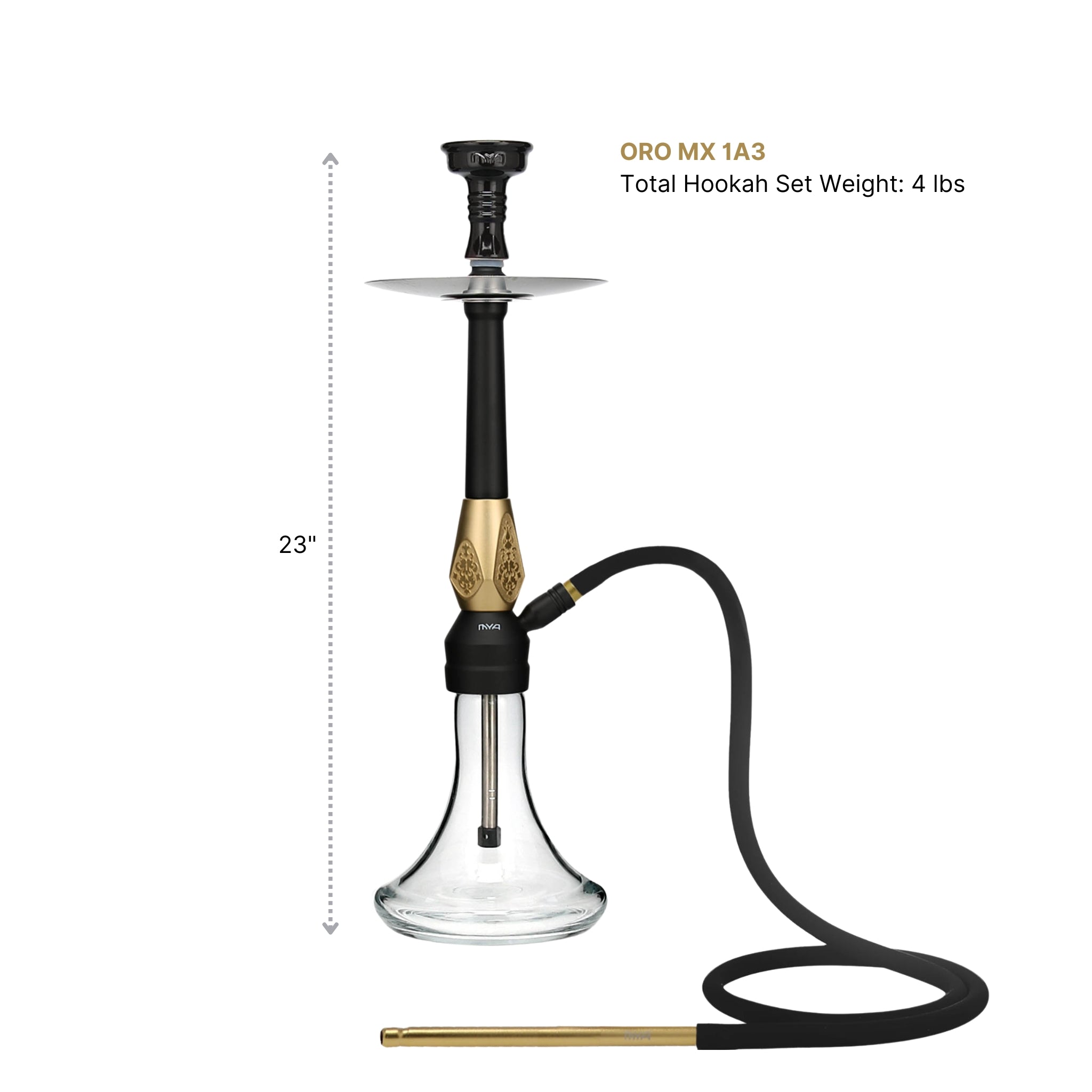 Yellow Bronze ORO-MX-1A3 MYA Hookah #color_Yellow Bronze