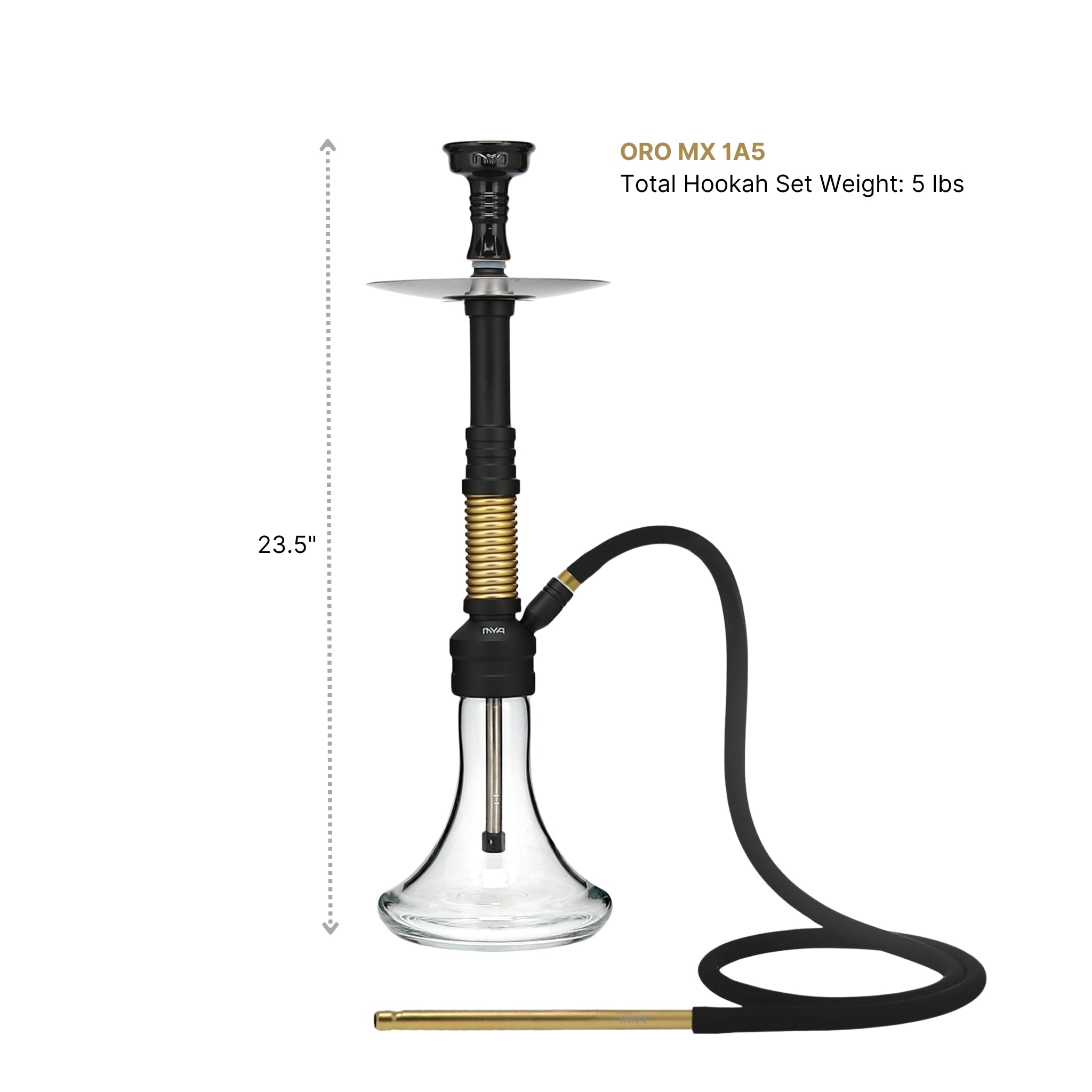Yellow Bronze ORO-MX-1A5 MYA Hookah #color_Yellow Bronze