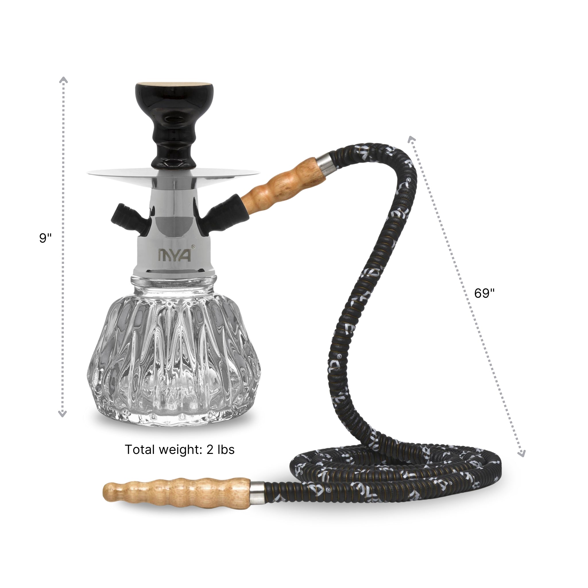 Black Heera Hookah #color_Black