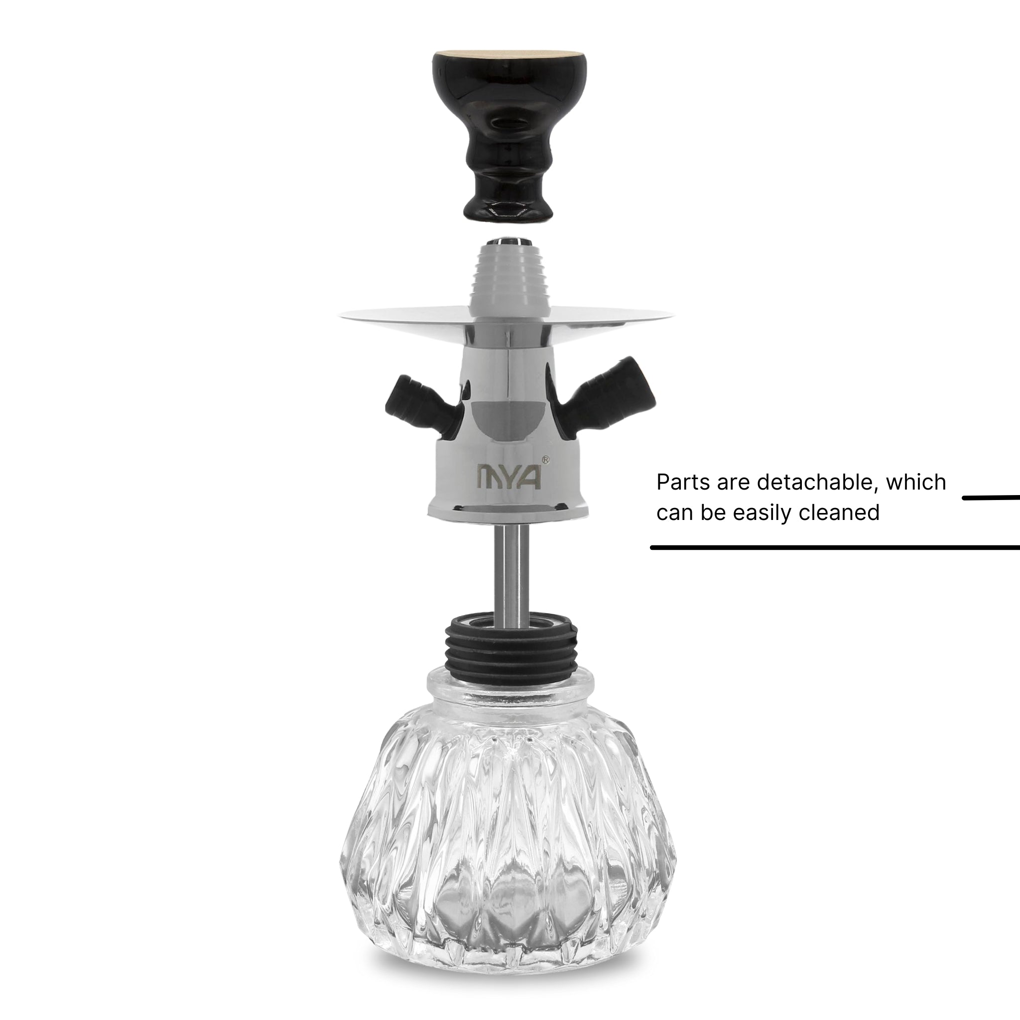 Black Heera Hookah #color_Black