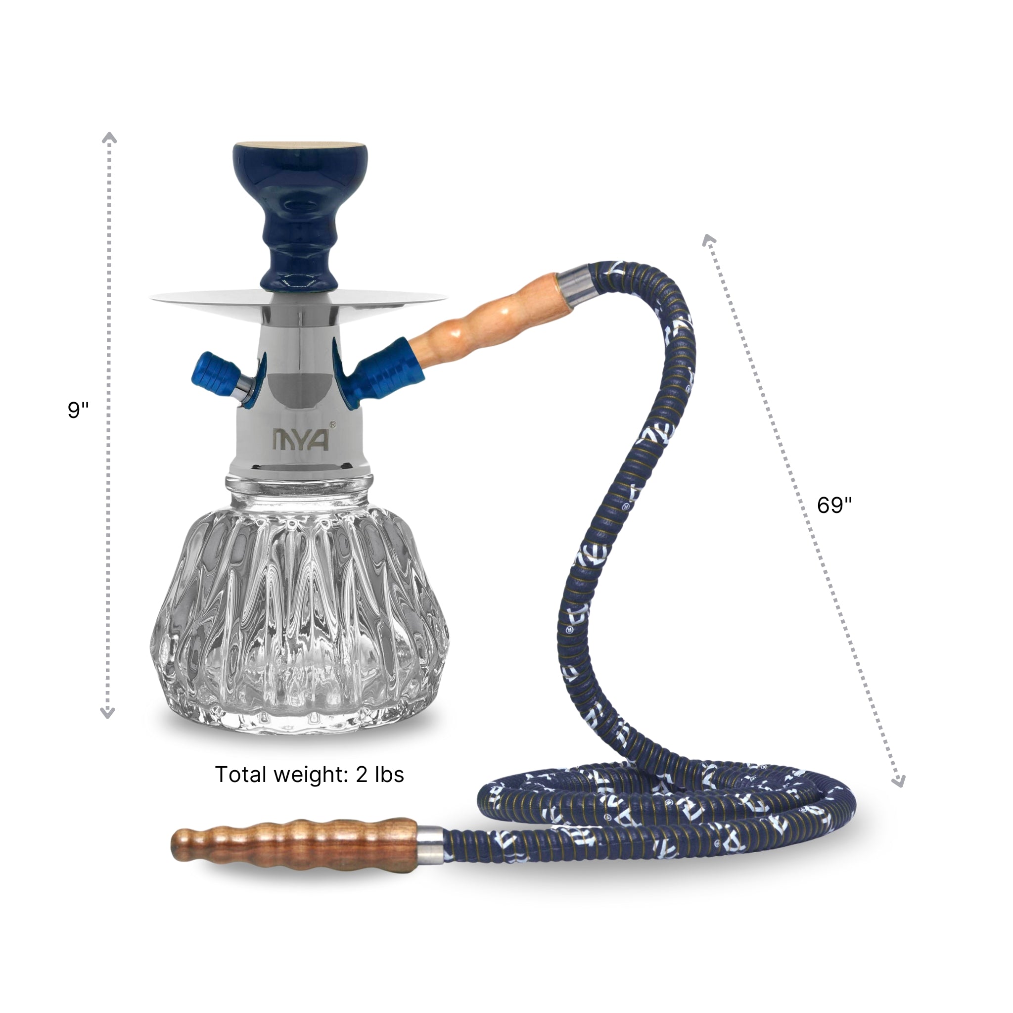 Blue Heera Hookah #color_Blue