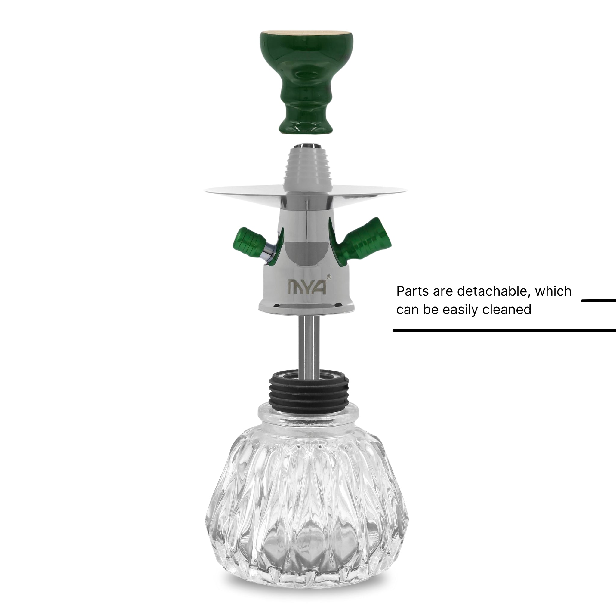 Green Heera Hookah #color_Green