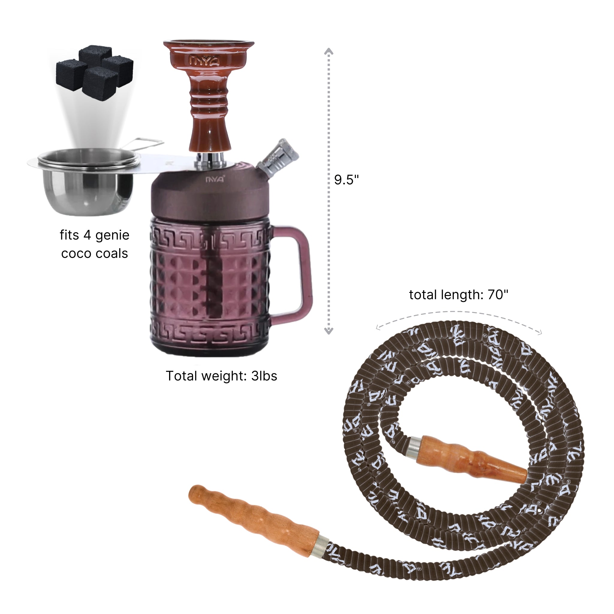 JARRA Hookah #color_LIGHT PURPLE