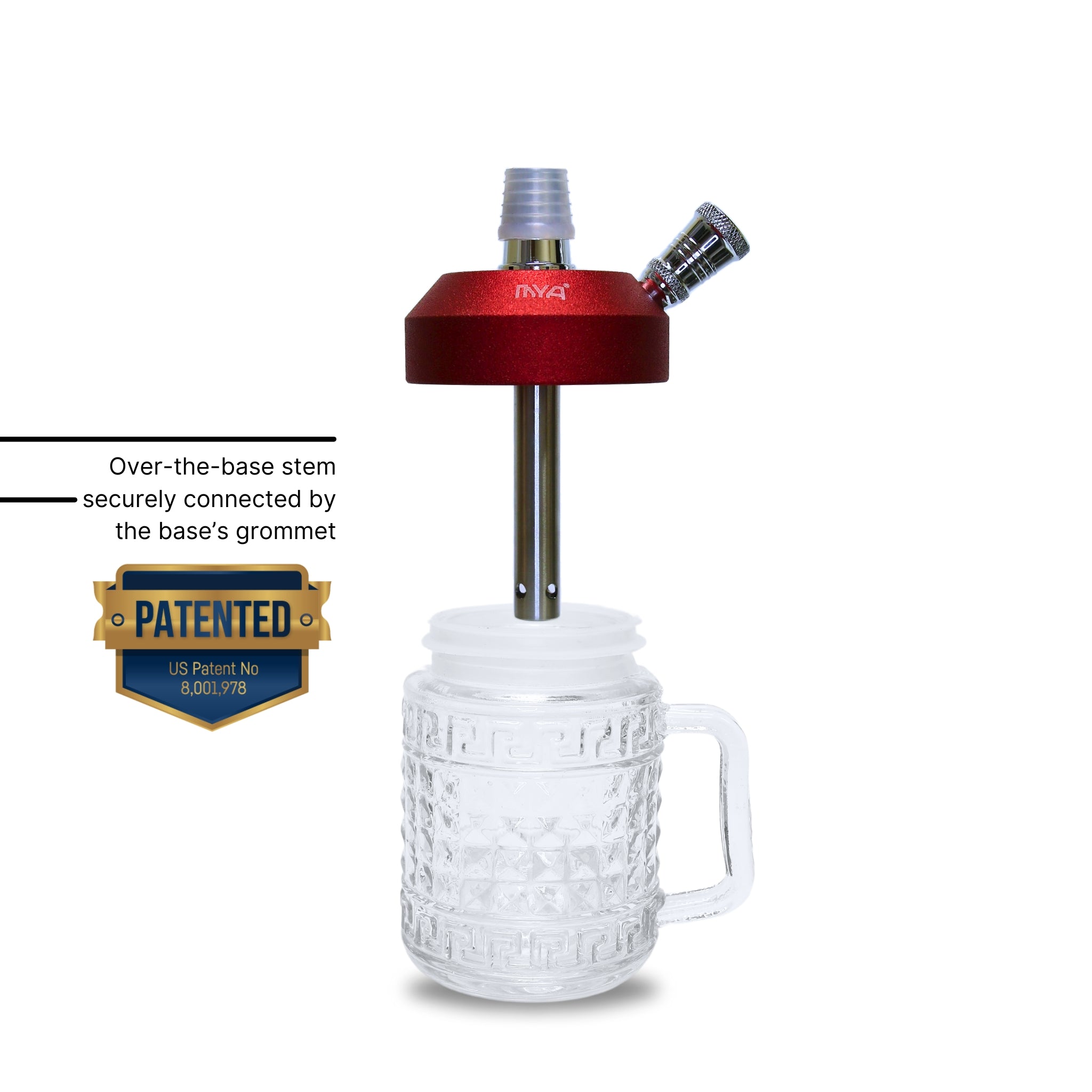 JARRA Hookah #color_RED/CLEAR