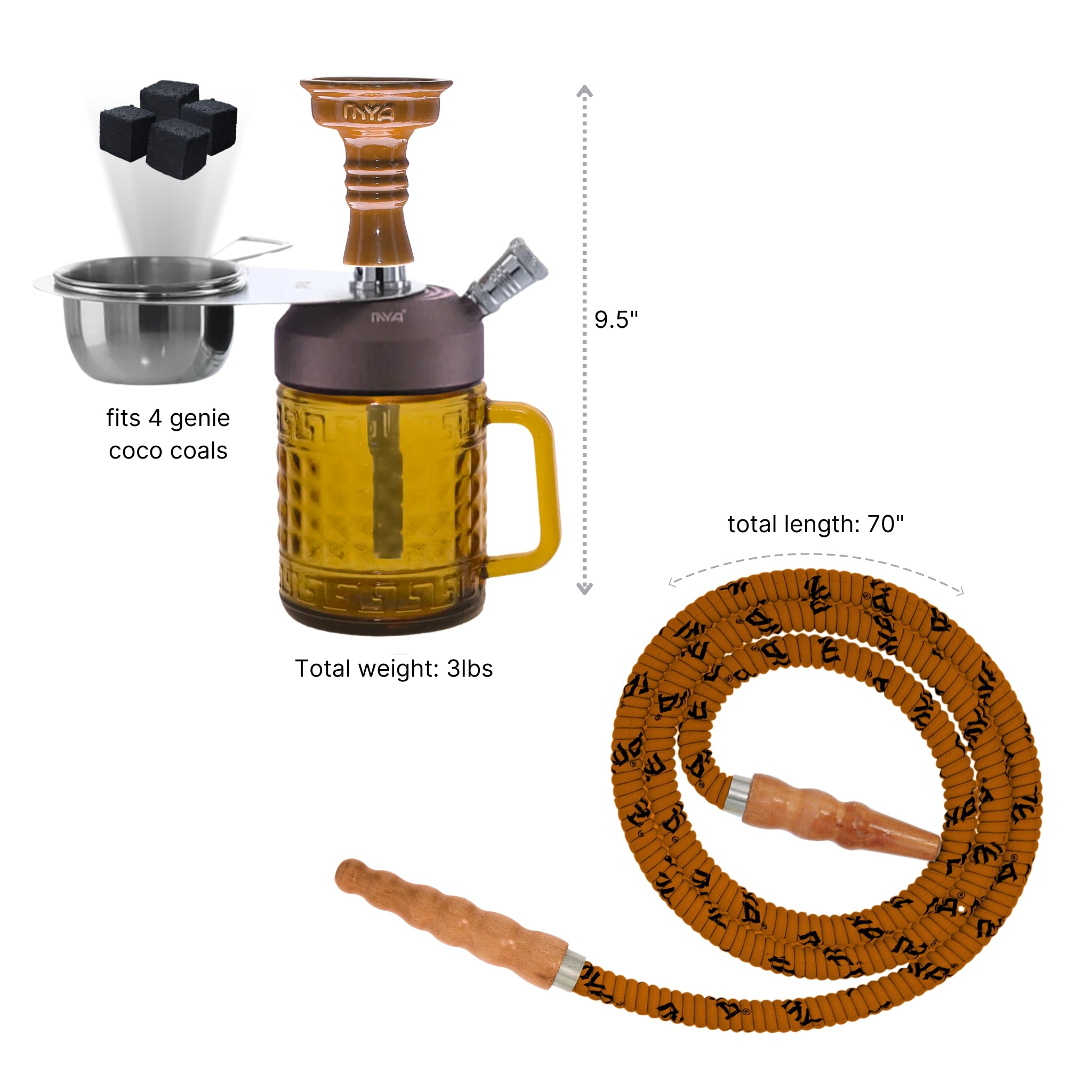 JARRA Hookah #color_AMBER