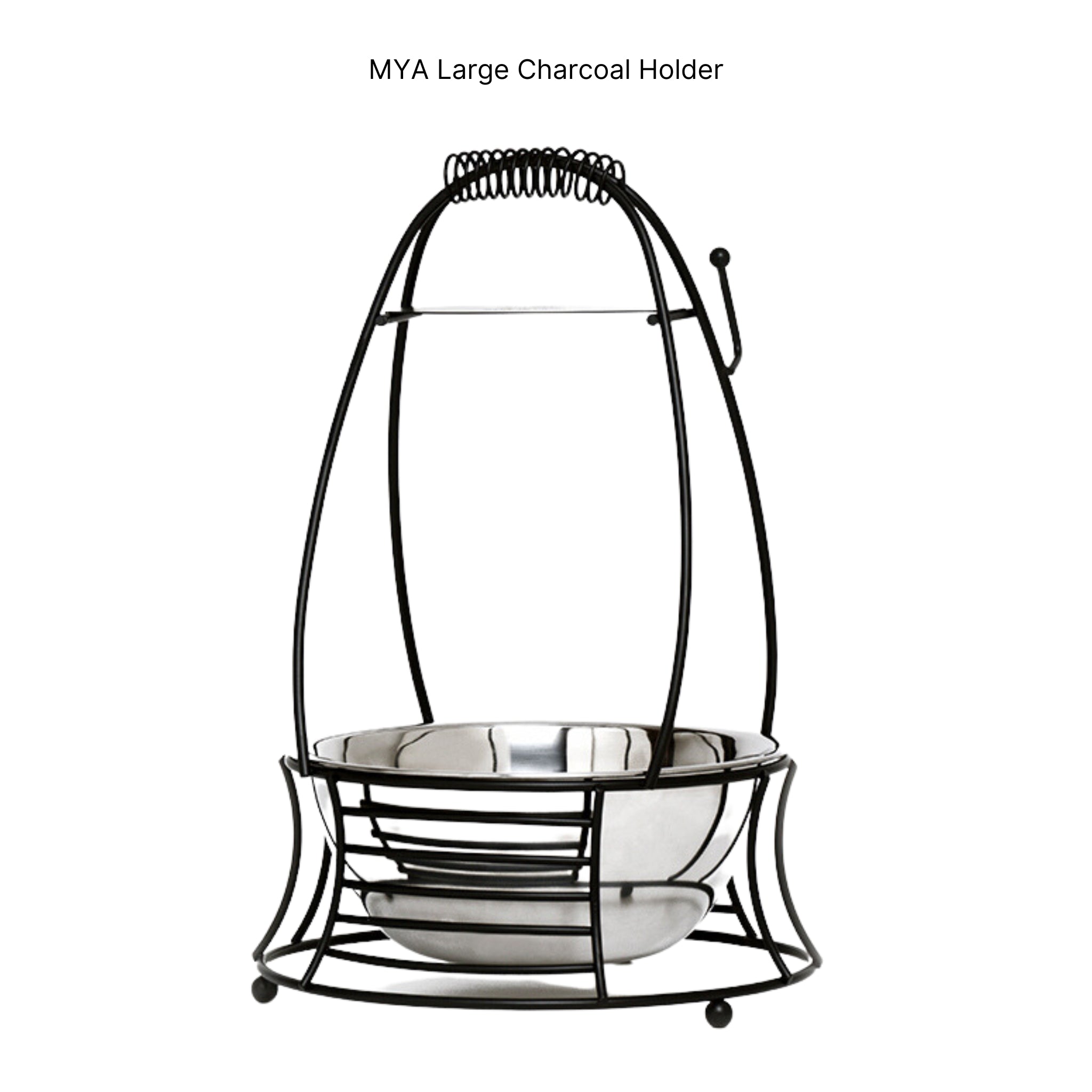 Black Large Charcoal Basket #COLOR_BLACK