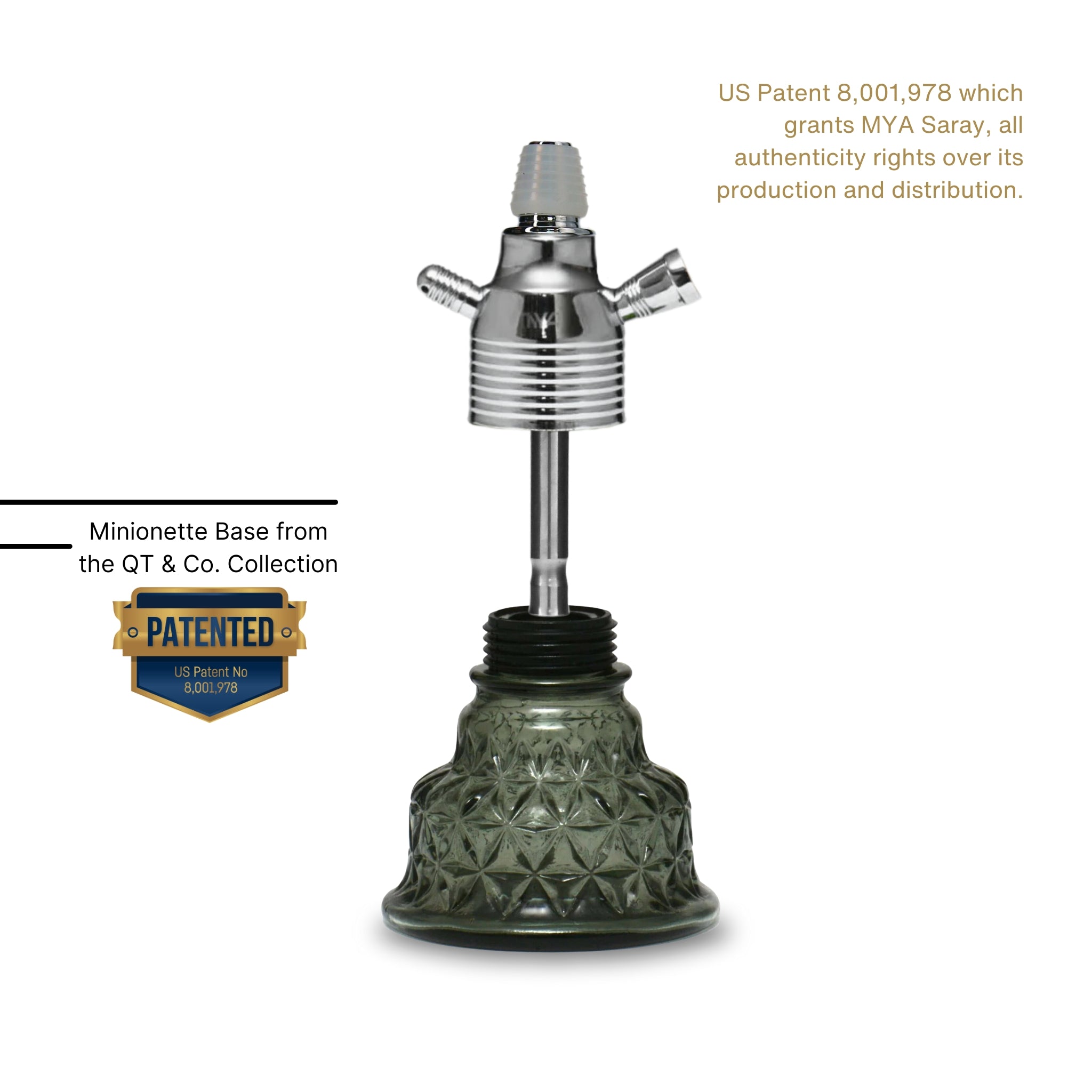 Grey Minionette Hookah Base #color_Grey
