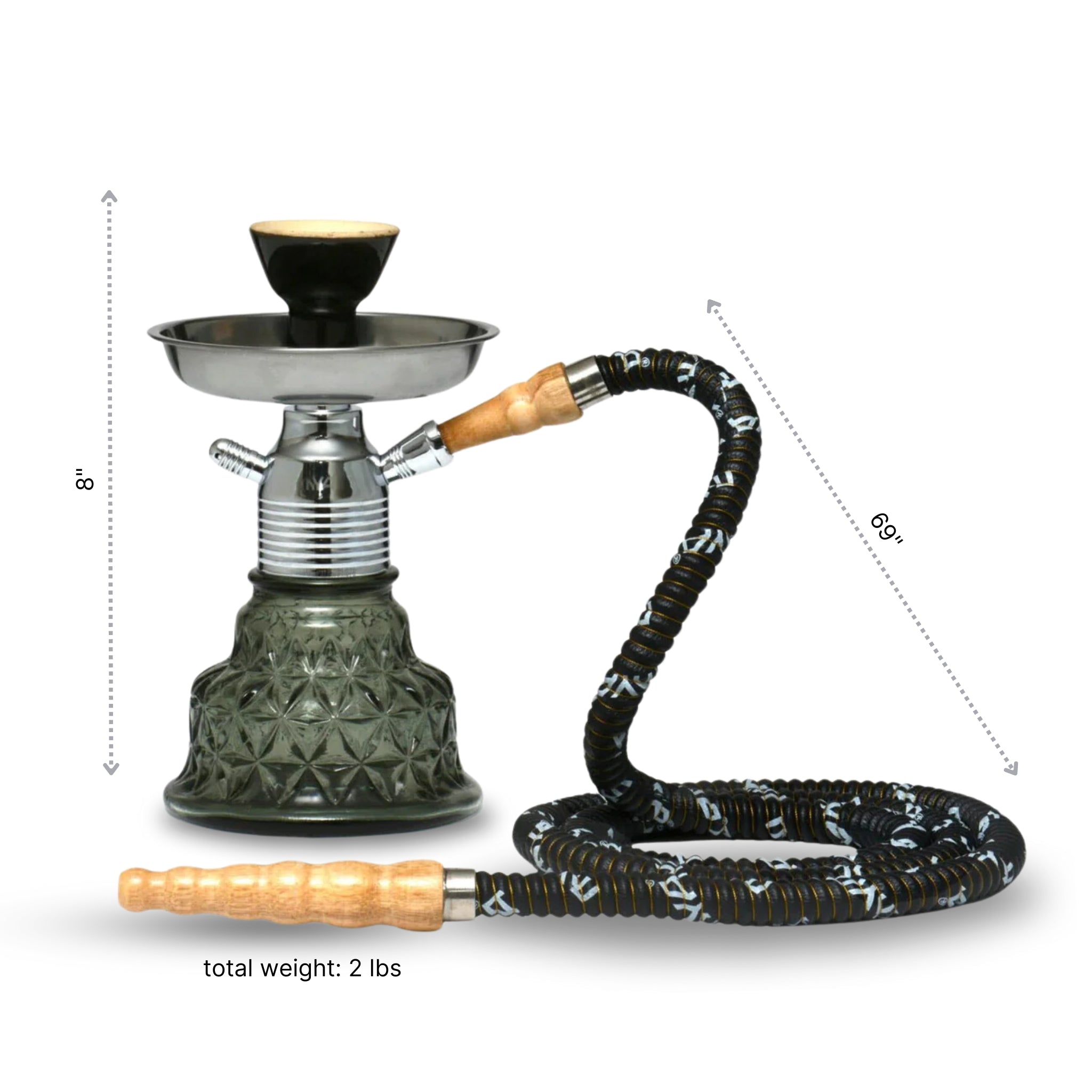 Grey Minionette Hookah Base #color_Grey