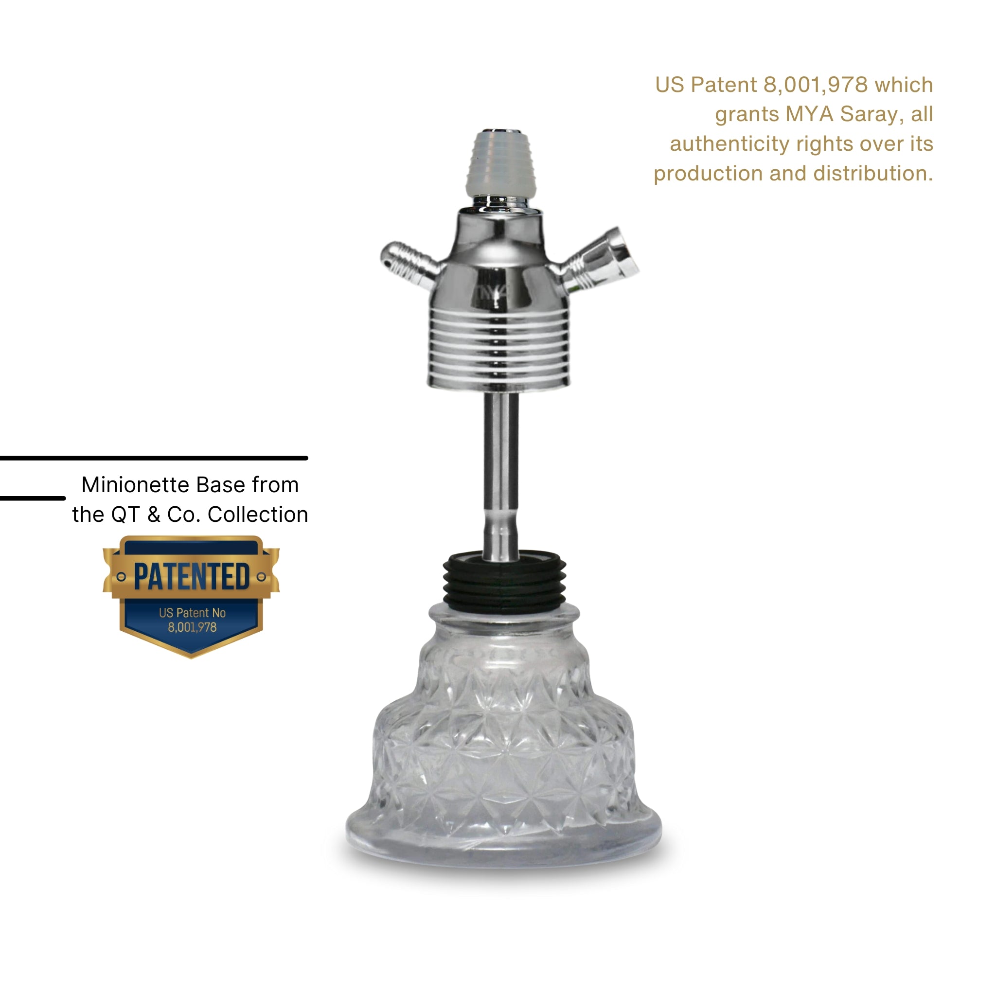 Clear Minionette Hookah Base #color_Clear