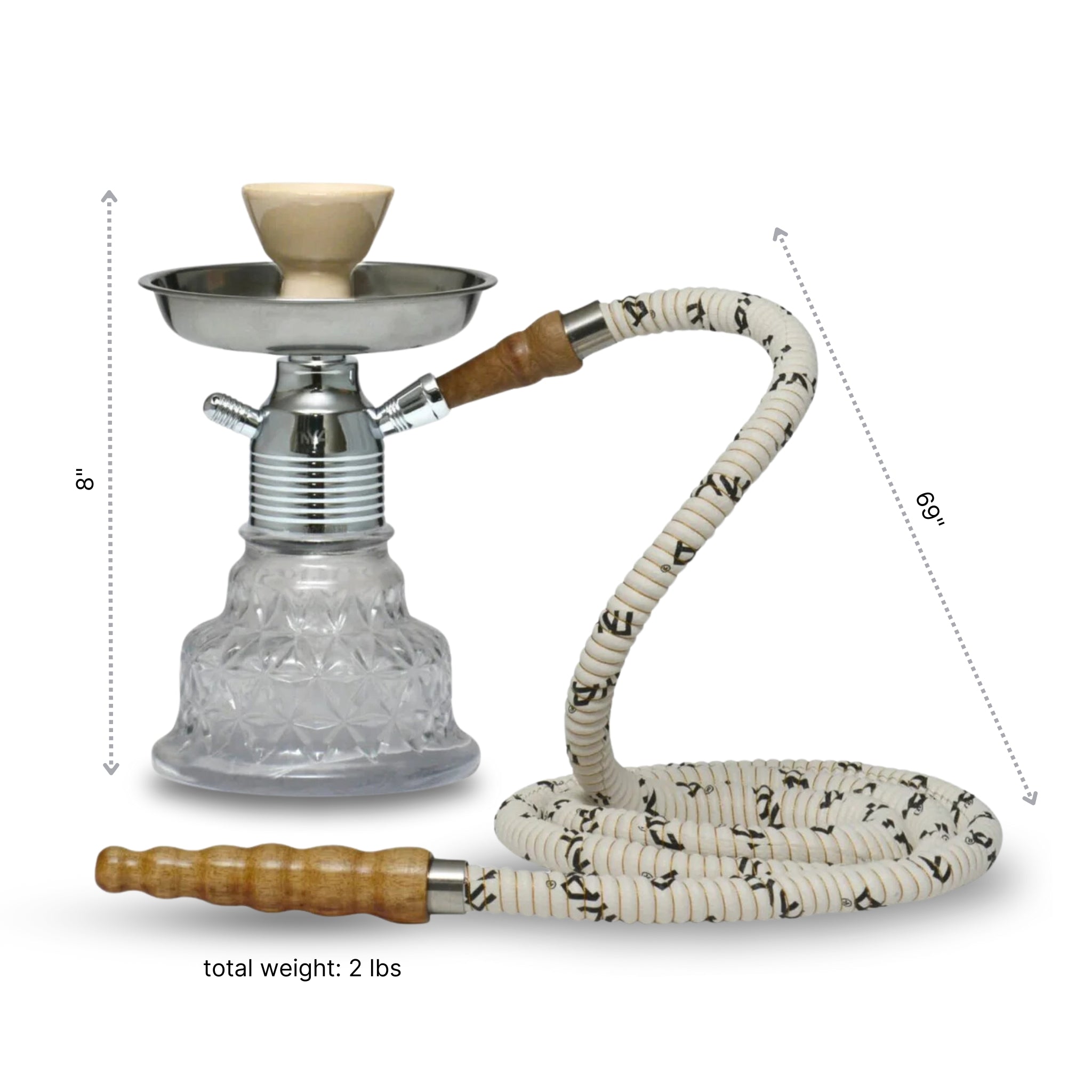 Clear Minionette Hookah Base #color_Clear