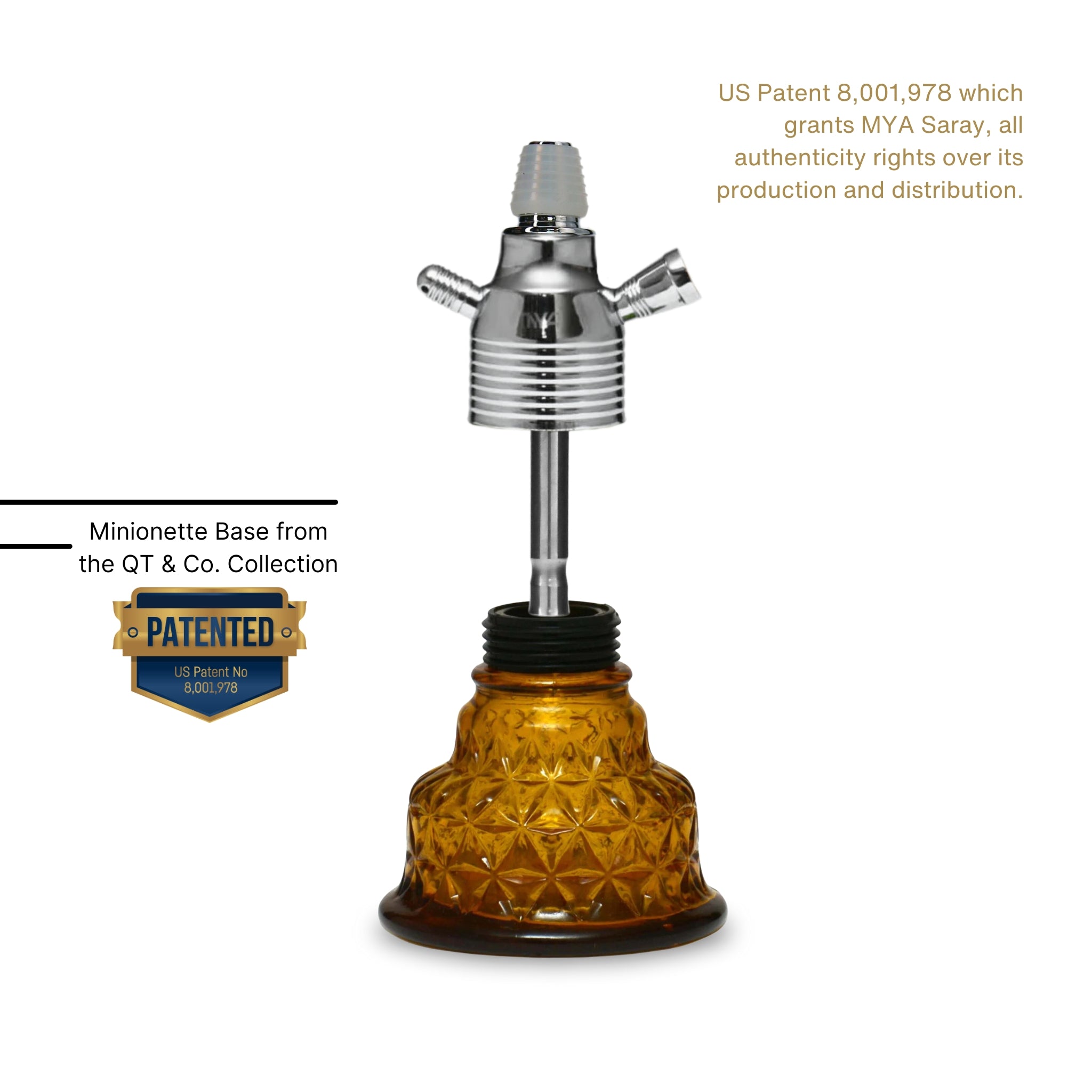 Amber Minionette Hookah Base #color_Amber