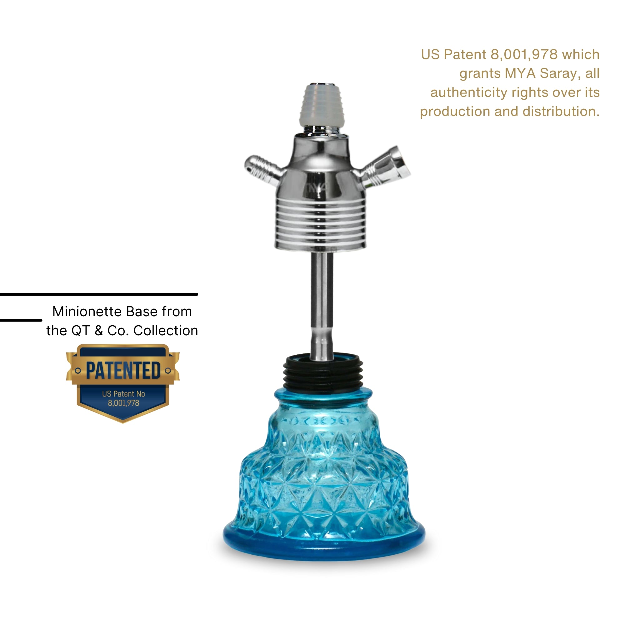 Sky Blue Minionette Hookah Base #color_Sky Blue