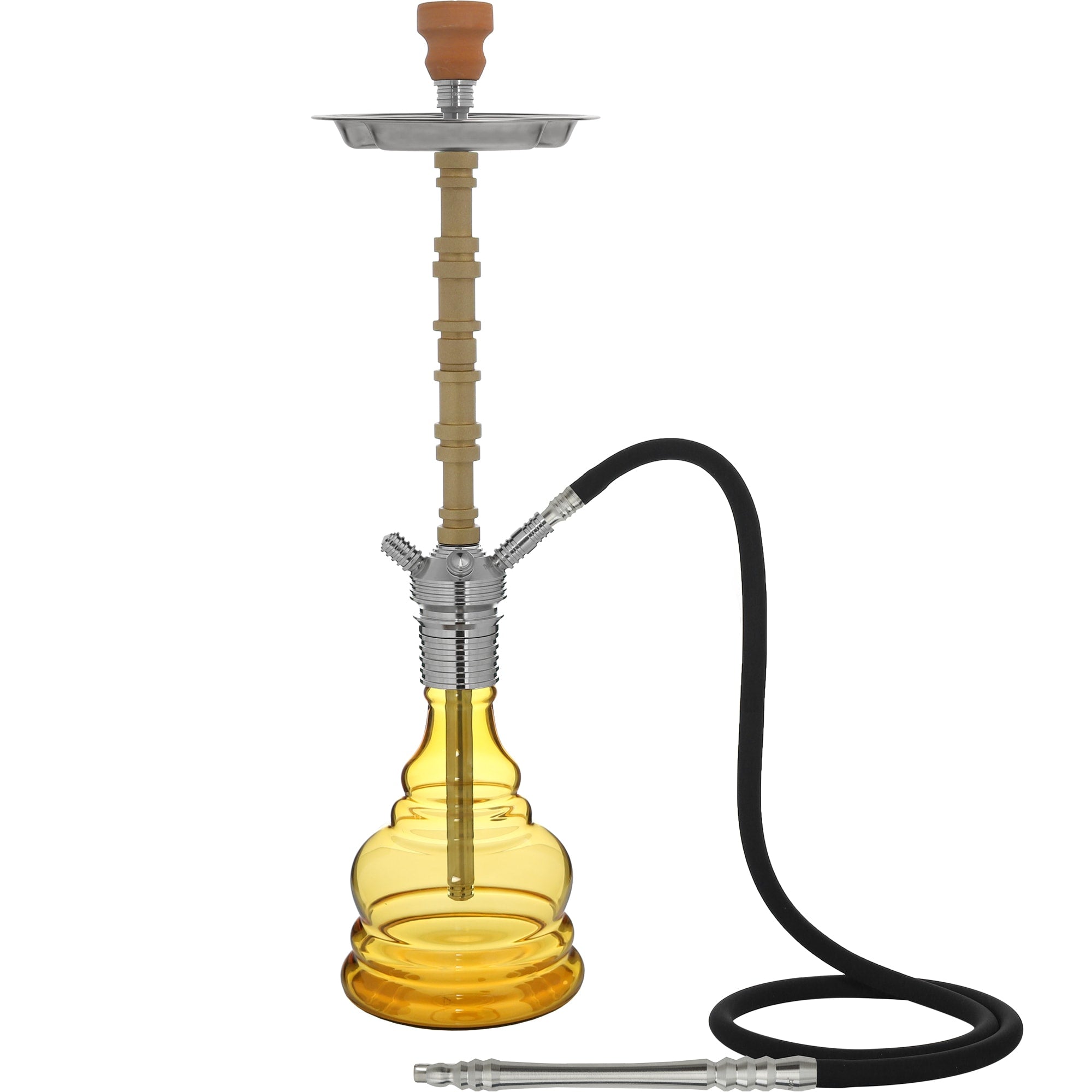 Gold Amber Hookah #stem color_Gold