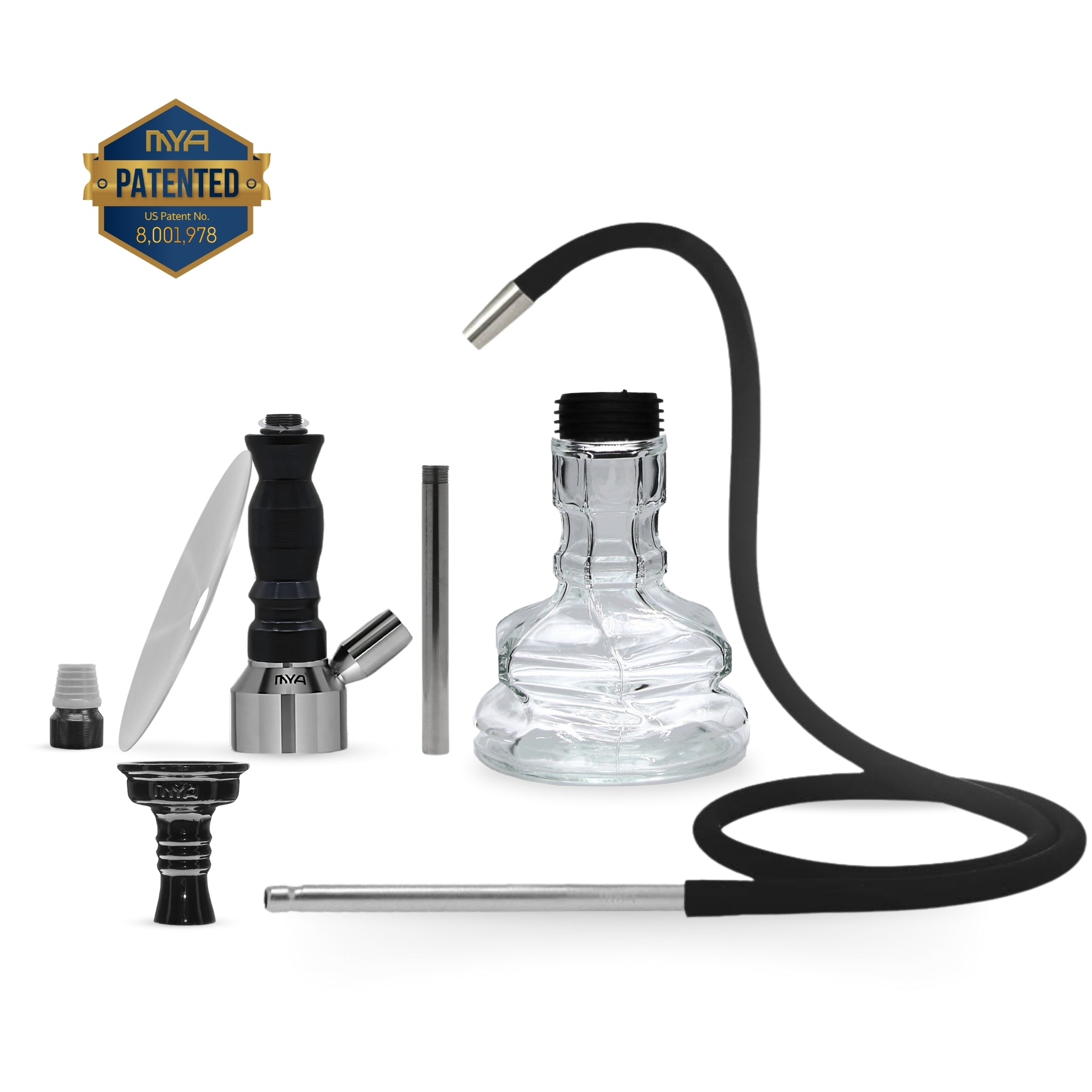 Black Medoro 131AL Hookah #color_Black