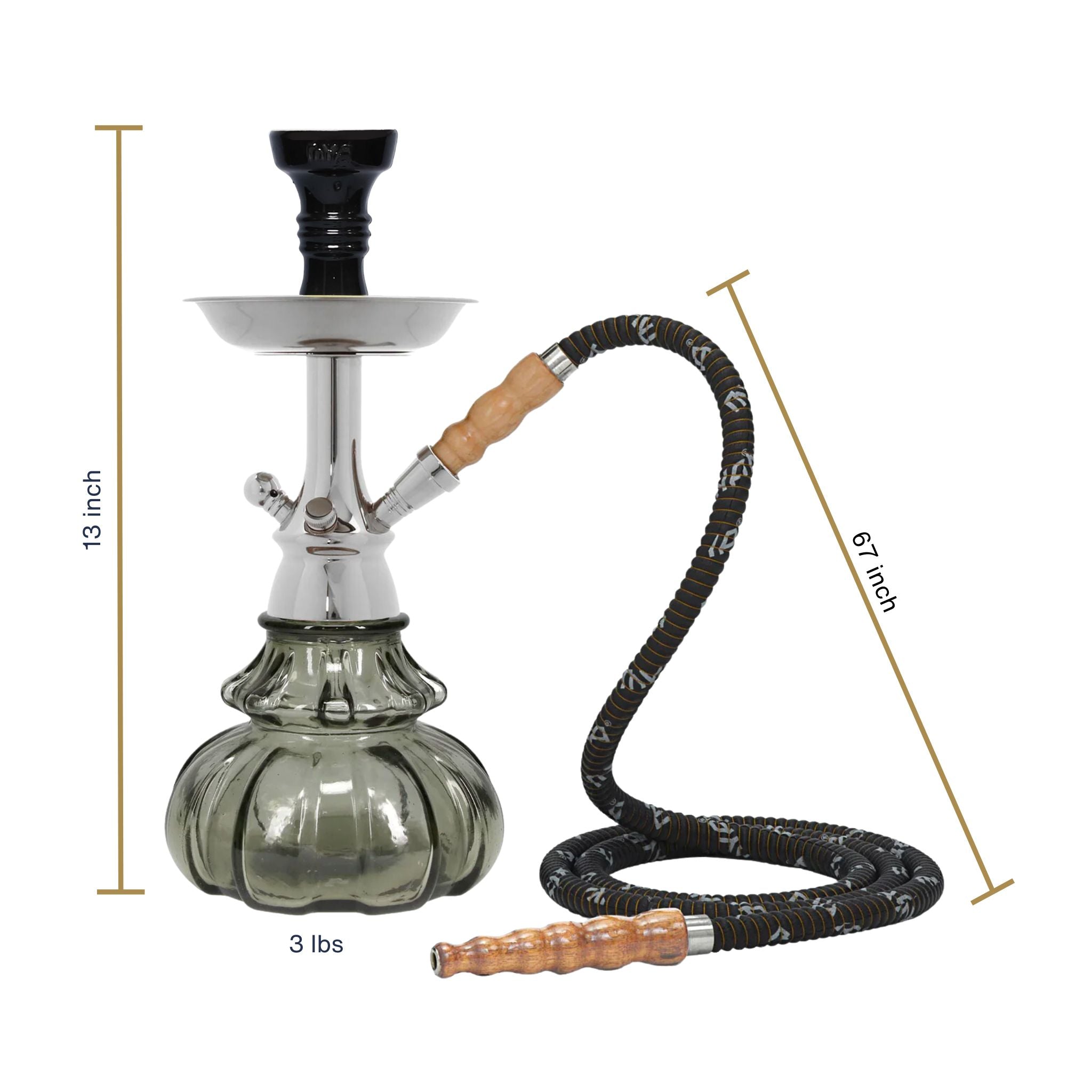 Grey Mono Hookah #color_Grey