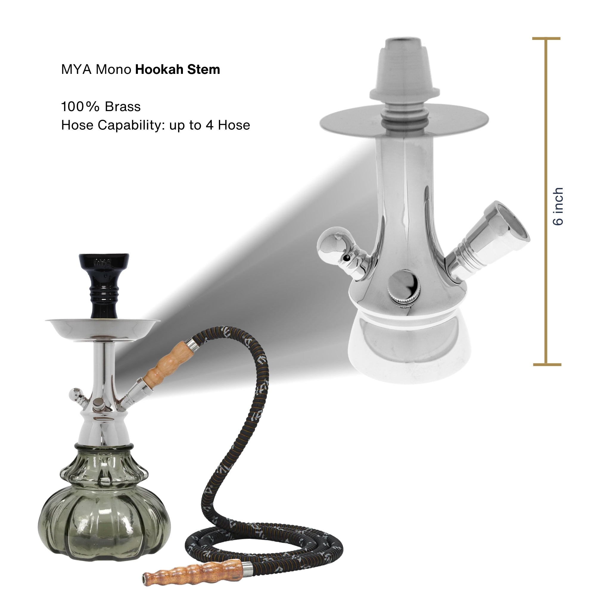 Grey Mono Hookah #color_Grey