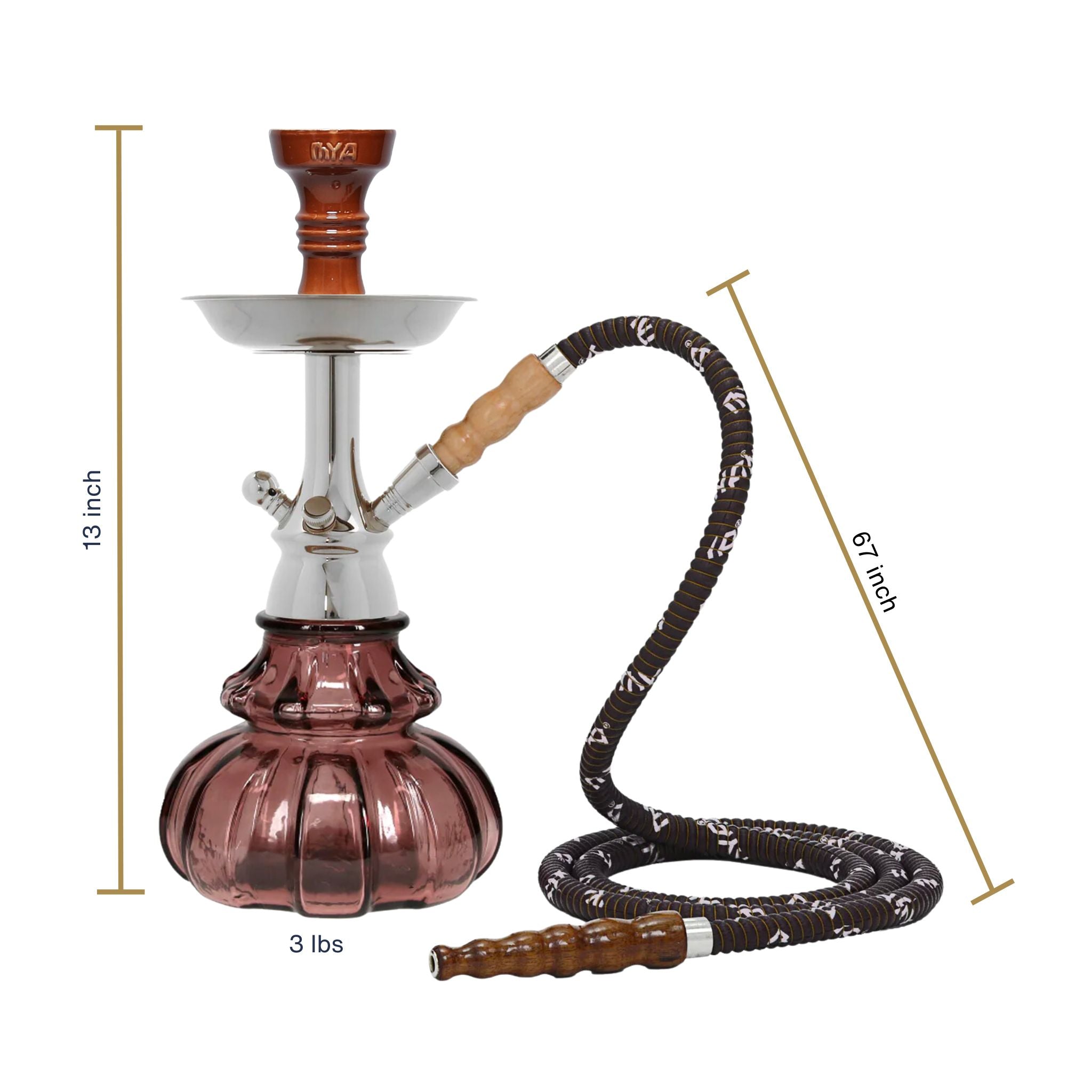 Light Purple Mono Hookah #color_Light Purple