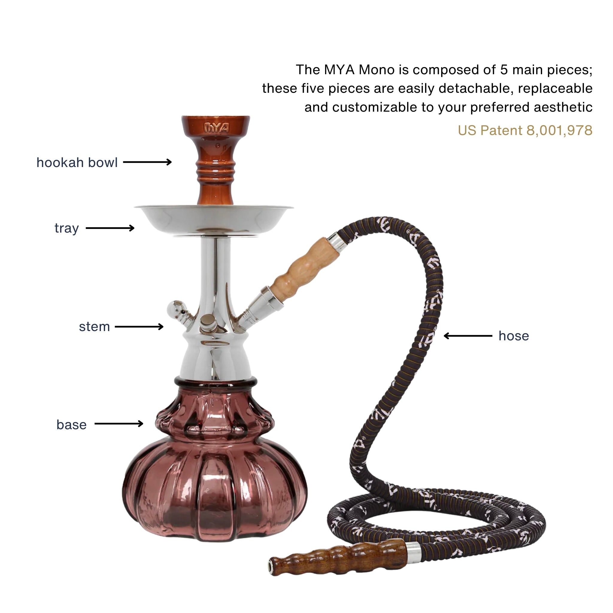 Light Purple Mono Hookah #color_Light Purple