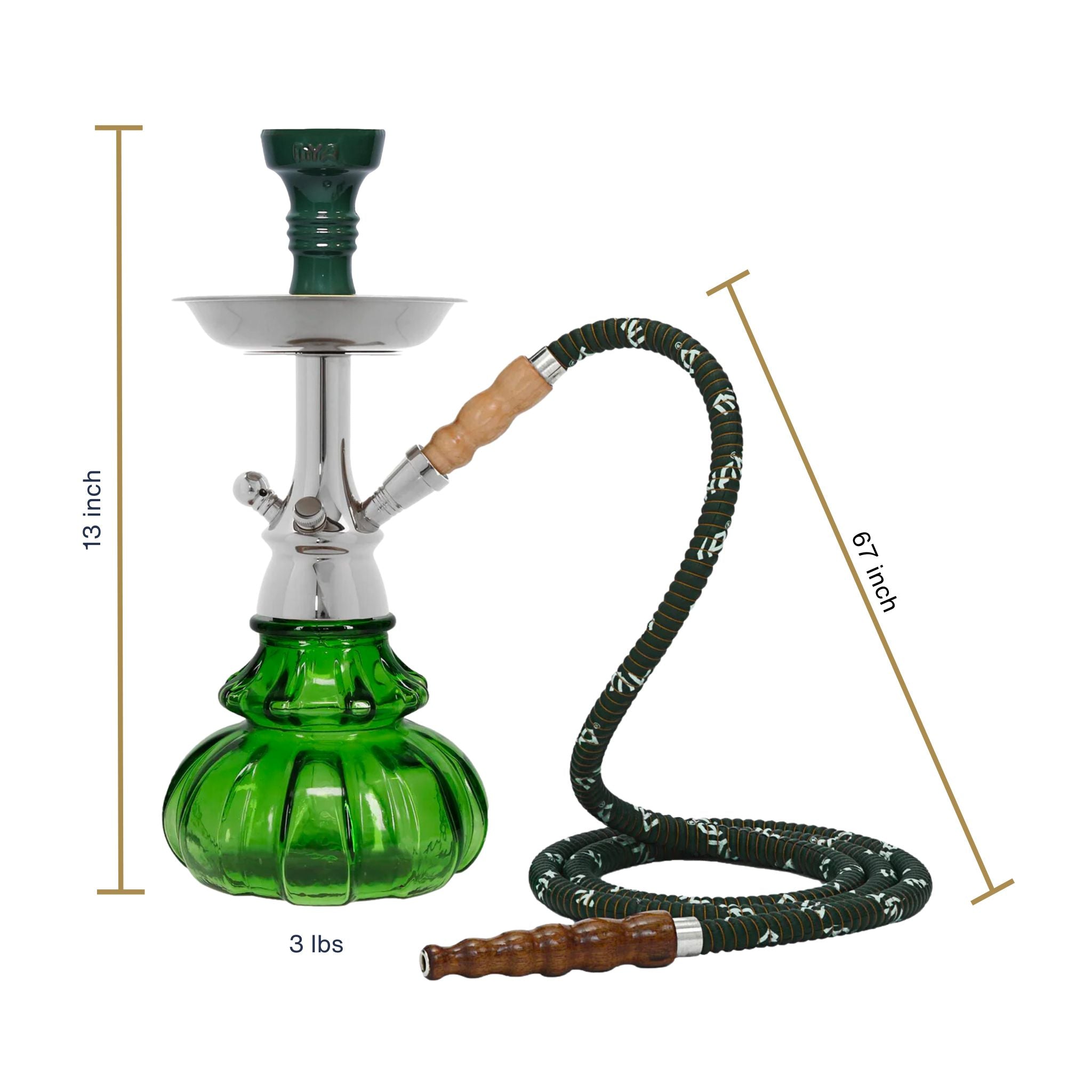 Olive Green Mono Hookah #color_Olive Green