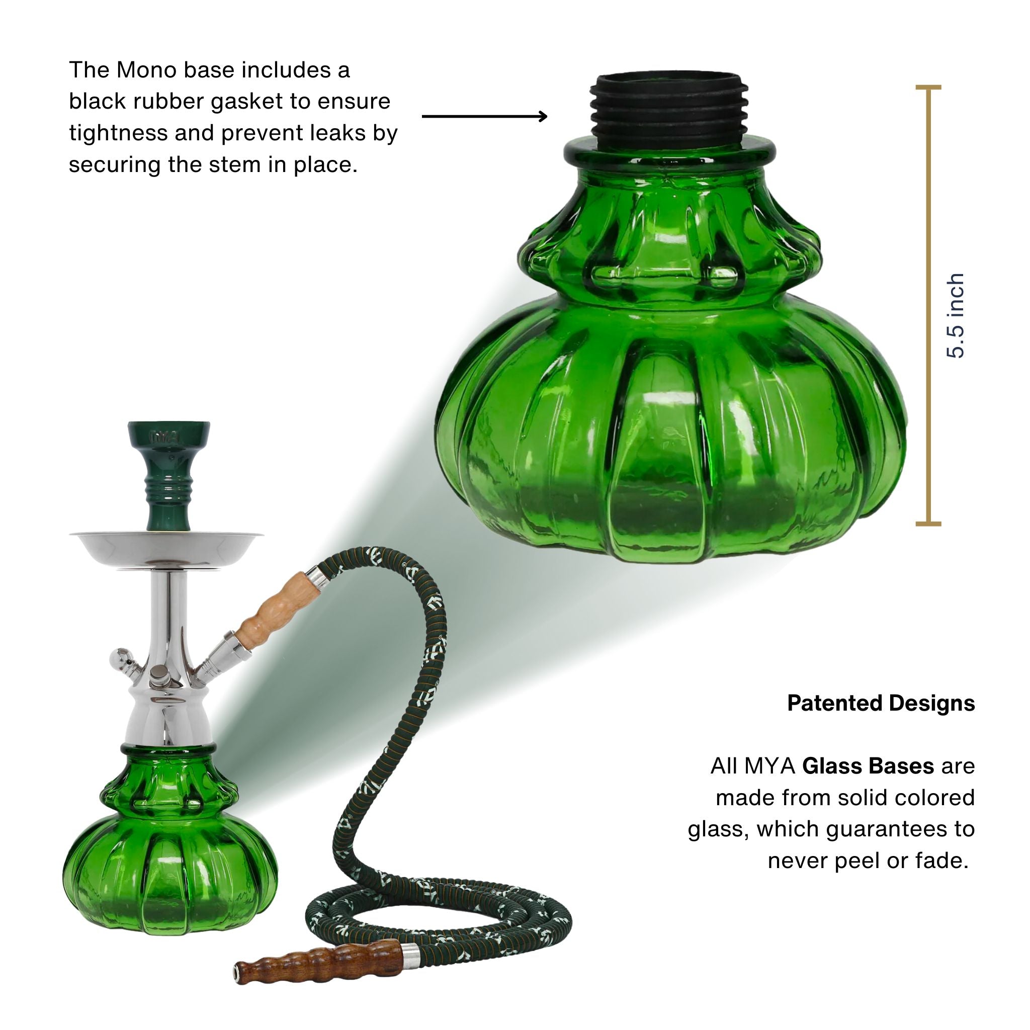 Olive Green Mono Hookah #color_Olive Green